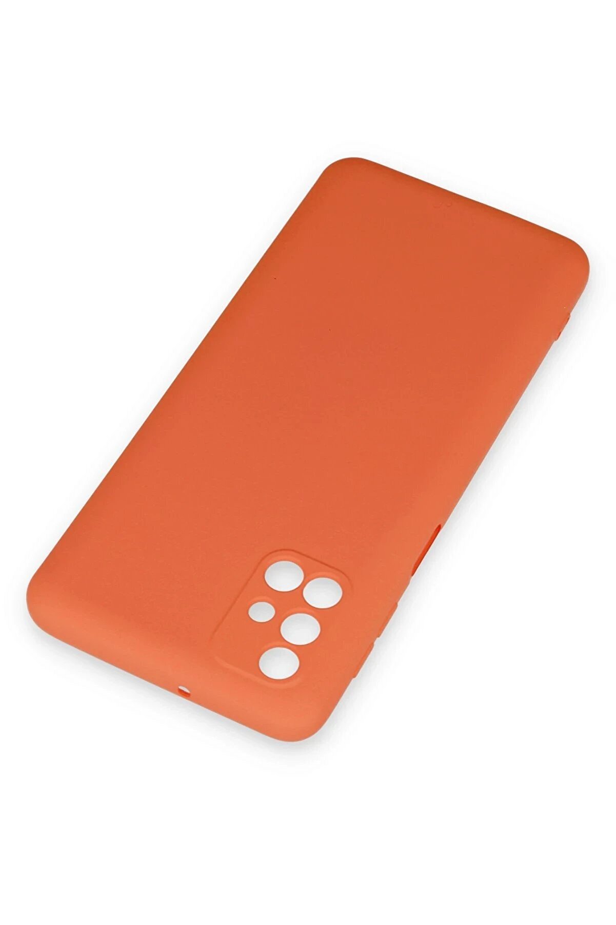 Samsung Galaxy M31S Kılıf Nano İçi̇ Kadi̇fe Si̇li̇kon - Turuncu - Dropx3554-9972