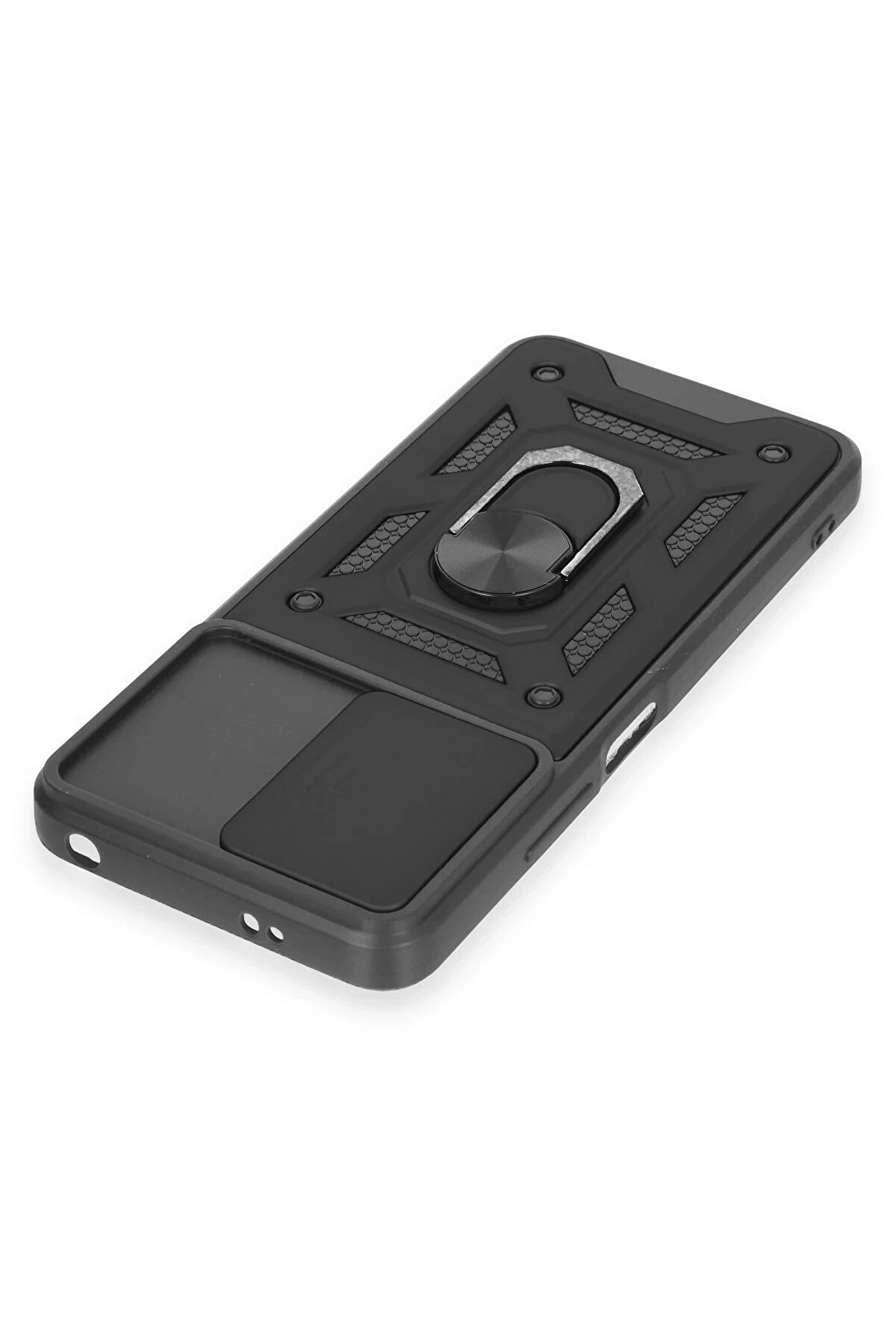 Xi̇aomi̇ Redmi̇ Note 12 4G Kılıf Pars Lens Yüzüklü Si̇li̇kon - Si̇yah - Dropx7655-4713