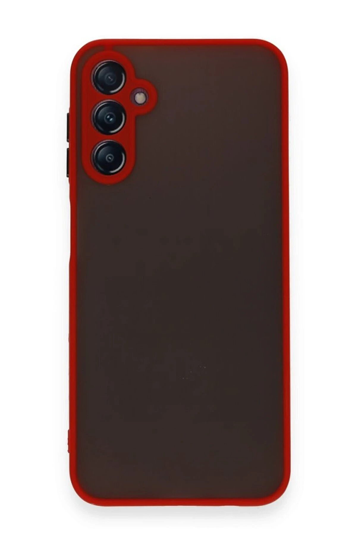CepteToptan Samsung Galaxy A15 4G Kılıf Montreal Silikon Kapak - Kırmızı - DROPX8571-7709