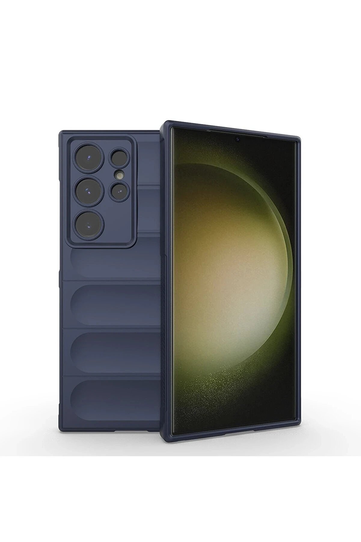 CepteToptan Samsung Galaxy S24 Ultra Kılıf Optimum Silikon - Lacivert - DROPX5041-3193