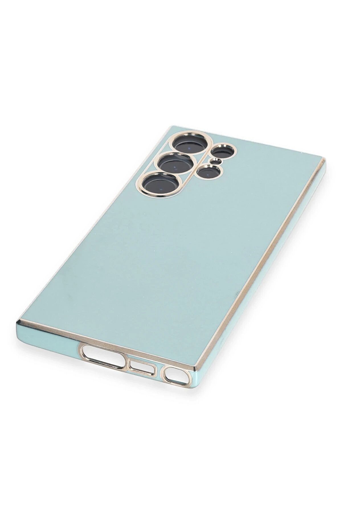 Samsung Galaxy S23 Ultra Kılıf Volet Si̇li̇kon - Açık Yeşi̇l - Dropx4401-8888