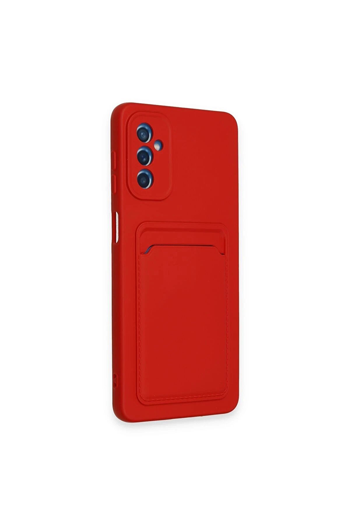 Samsung Galaxy A14 4G Kılıf Kelvi̇n Kartvi̇zi̇tli̇ Si̇li̇kon - Kırmızı - Dropx1796-5053