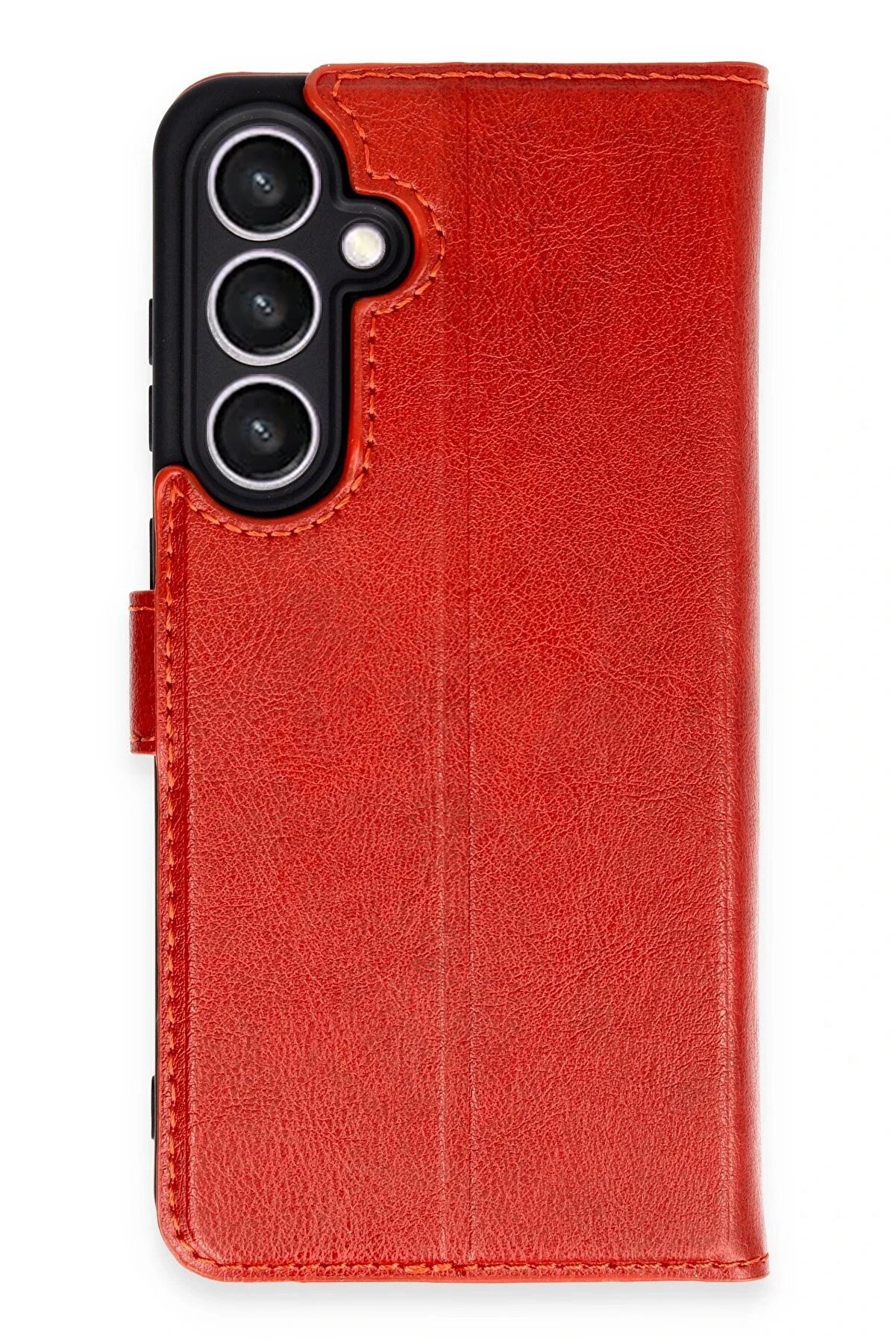 CepteToptan Samsung Galaxy S24 FE Kılıf Trend S Plus Kapaklı Kılıf - Kırmızı - DROPX9905-2173