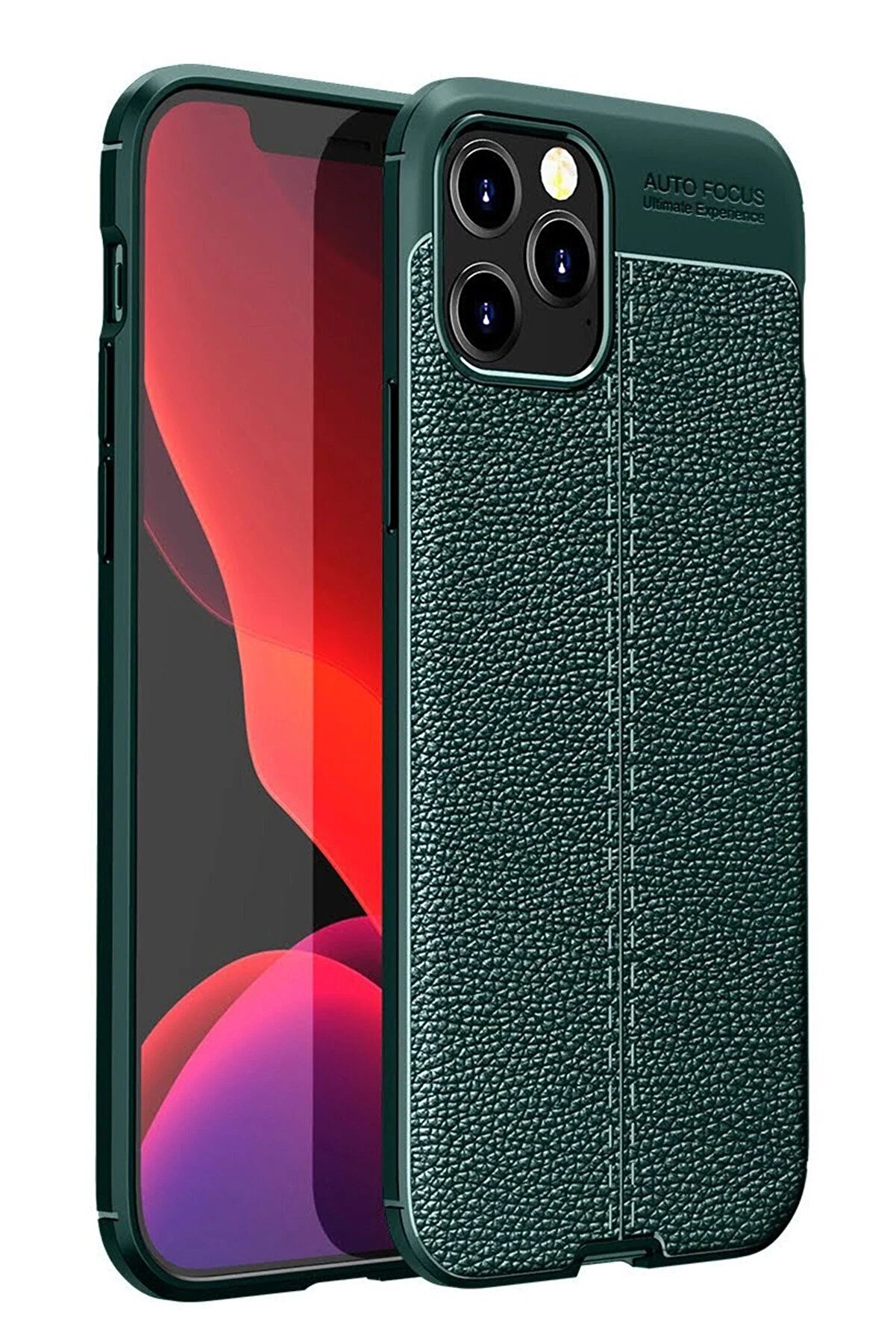 CepteToptan iPhone 12 Pro Max Kılıf Auto Focus Kapak - Yeşil - DROPX9358-4342