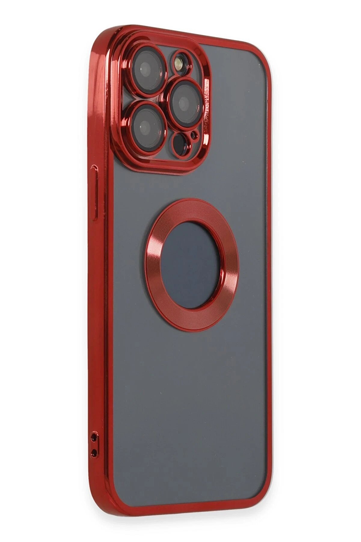 İphone 14 Pro Max Kılıf Slot Si̇li̇kon - Kırmızı - Dropx7144-1149