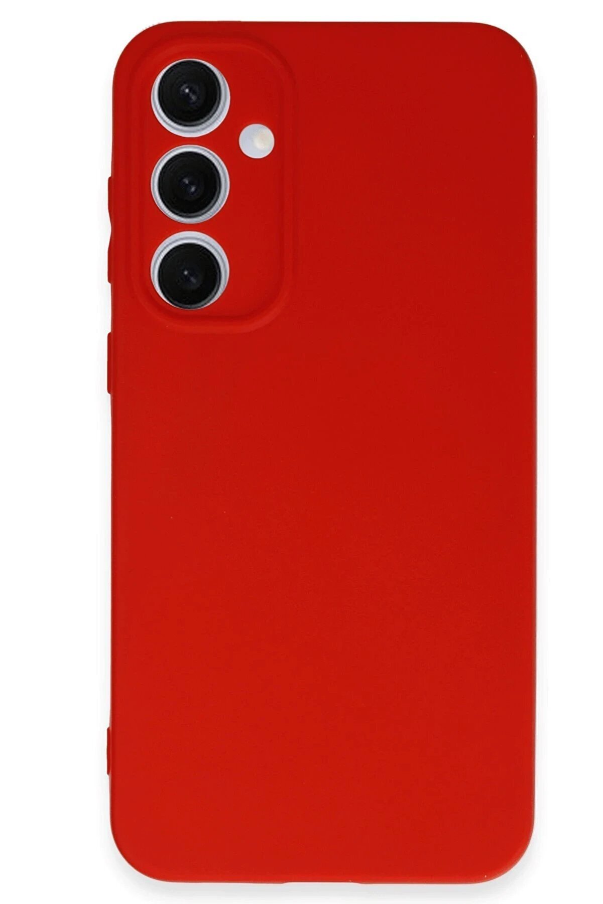 Samsung Galaxy S24 Fe Kılıf Nano İ&ccedil;i̇ Kadi̇fe Si̇li̇kon - Kırmızı - Dropx7410-8561