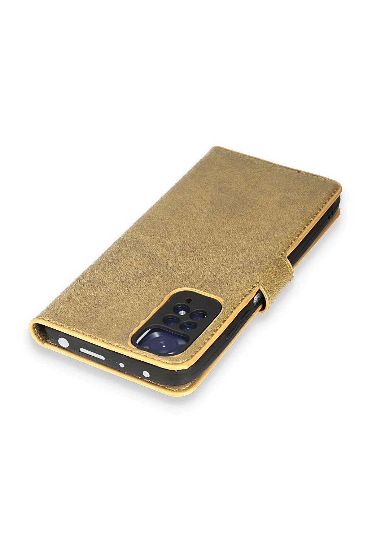 Xi̇aomi̇ Redmi̇ Note 11 Pro Kılıf Trend S Plus Kapaklı Kılıf - Gold - Dropx5958-5197