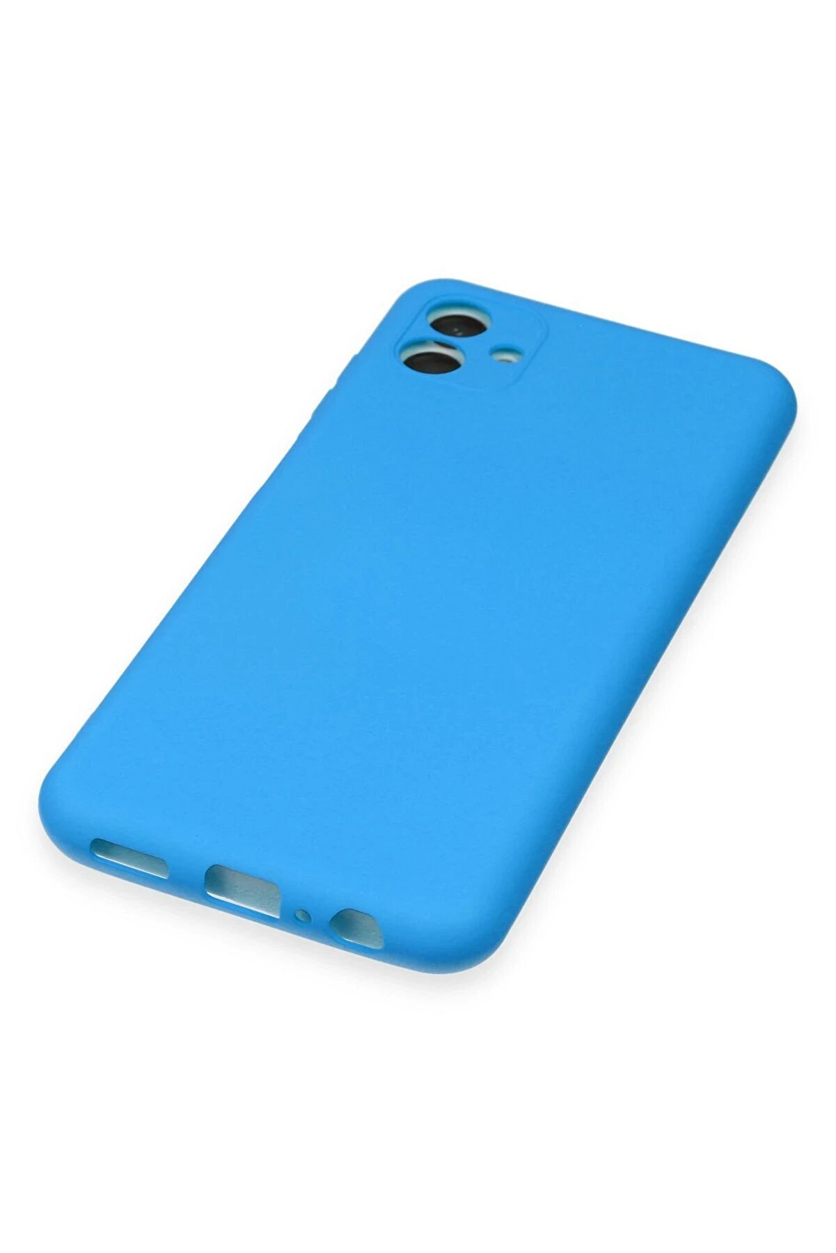 Samsung Galaxy A04E Kılıf Nano İçi̇ Kadi̇fe Si̇li̇kon - Mavi̇ - Dropx9693-3998