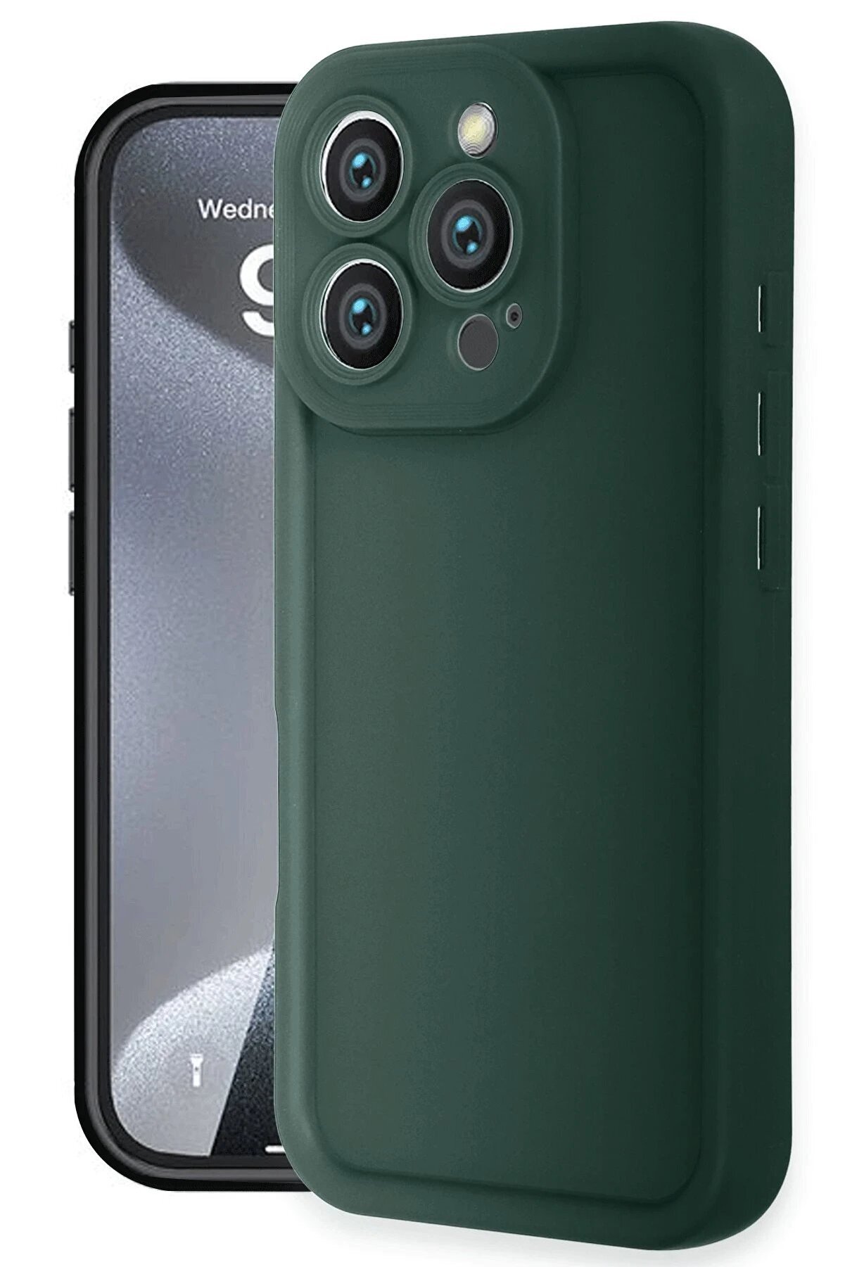 CepteToptan iPhone 16 Pro Max Kılıf Viera Silikon - Koyu Yeşil - DROPX7385-1540