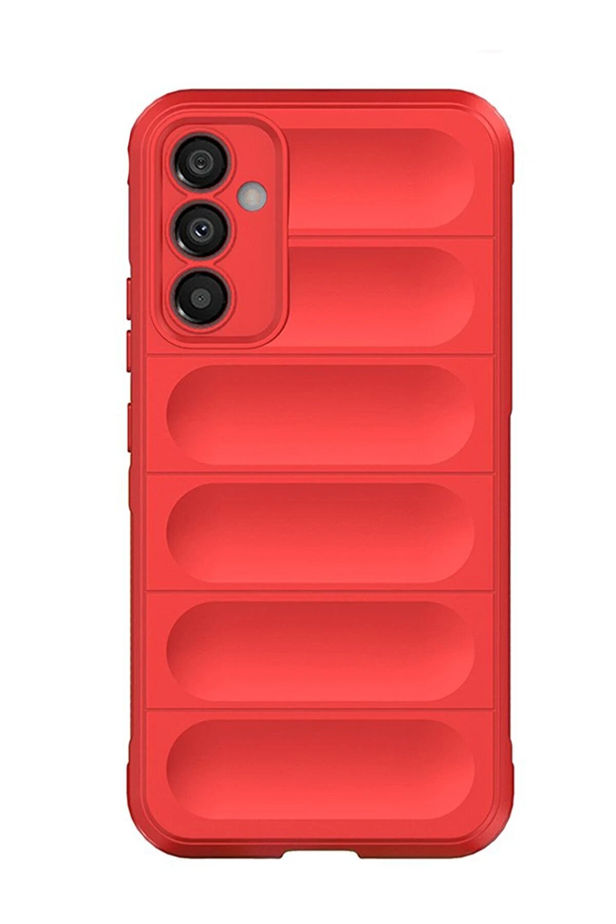 CepteToptan Samsung Galaxy A25 5G Kılıf Optimum Silikon - Kırmızı - DROPX2226-2127