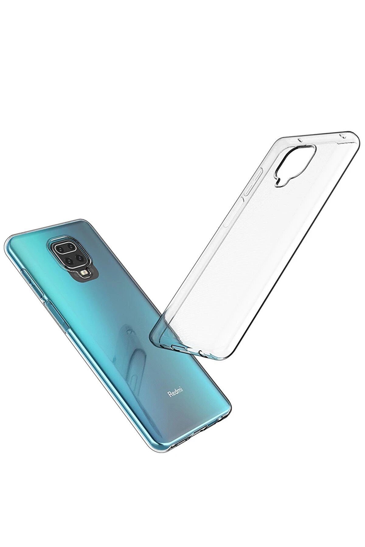 Xi̇aomi̇ Redmi̇ Note 9 Pro Kılıf L&uuml;x Şeffaf Si̇li̇kon - Şeffaf - Dropx4521-6700