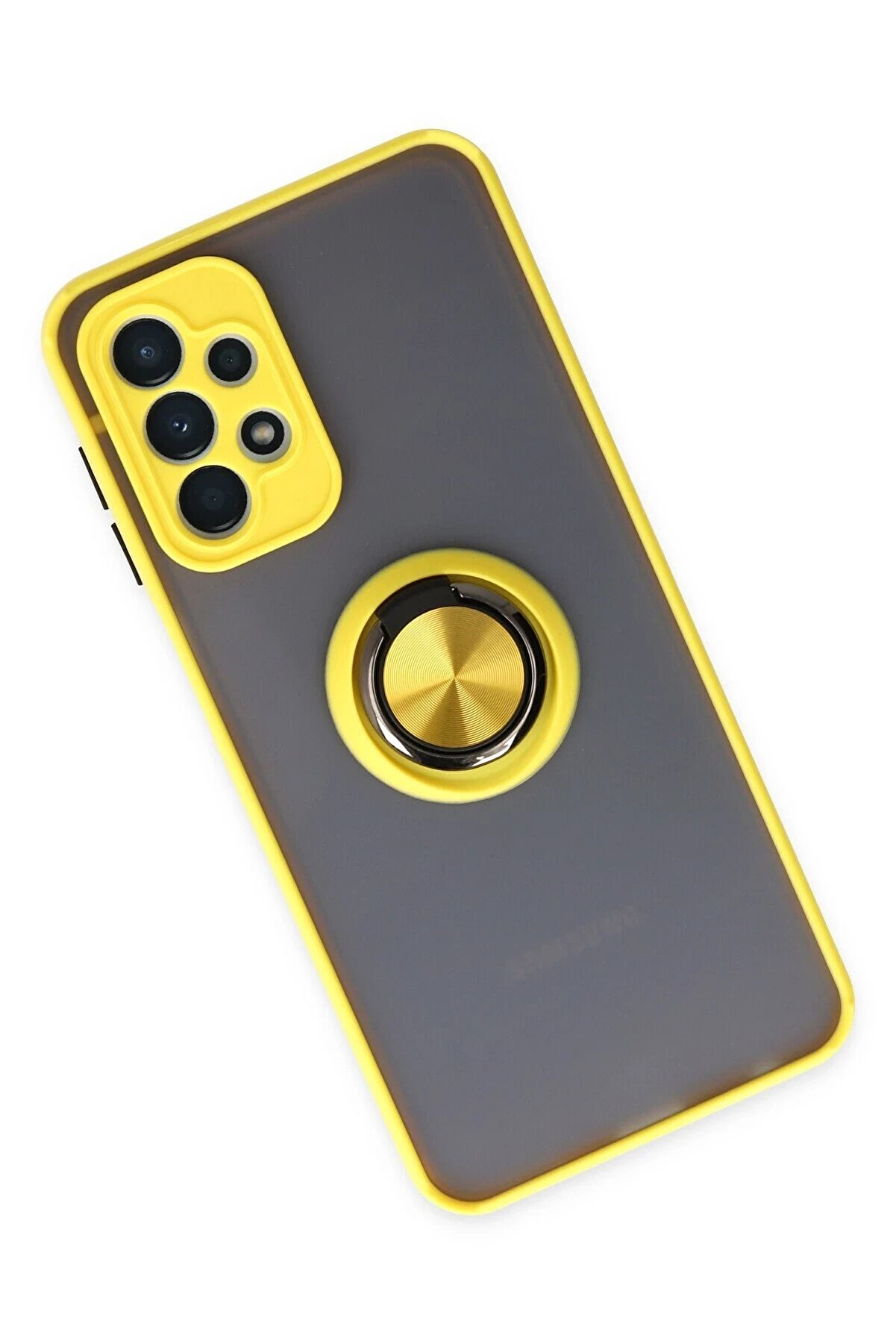 Samsung Galaxy A23 4G Kılıf Montreal Y&uuml;z&uuml;kl&uuml; Si̇li̇kon Kapak - Sarı - Dropx6549-4120