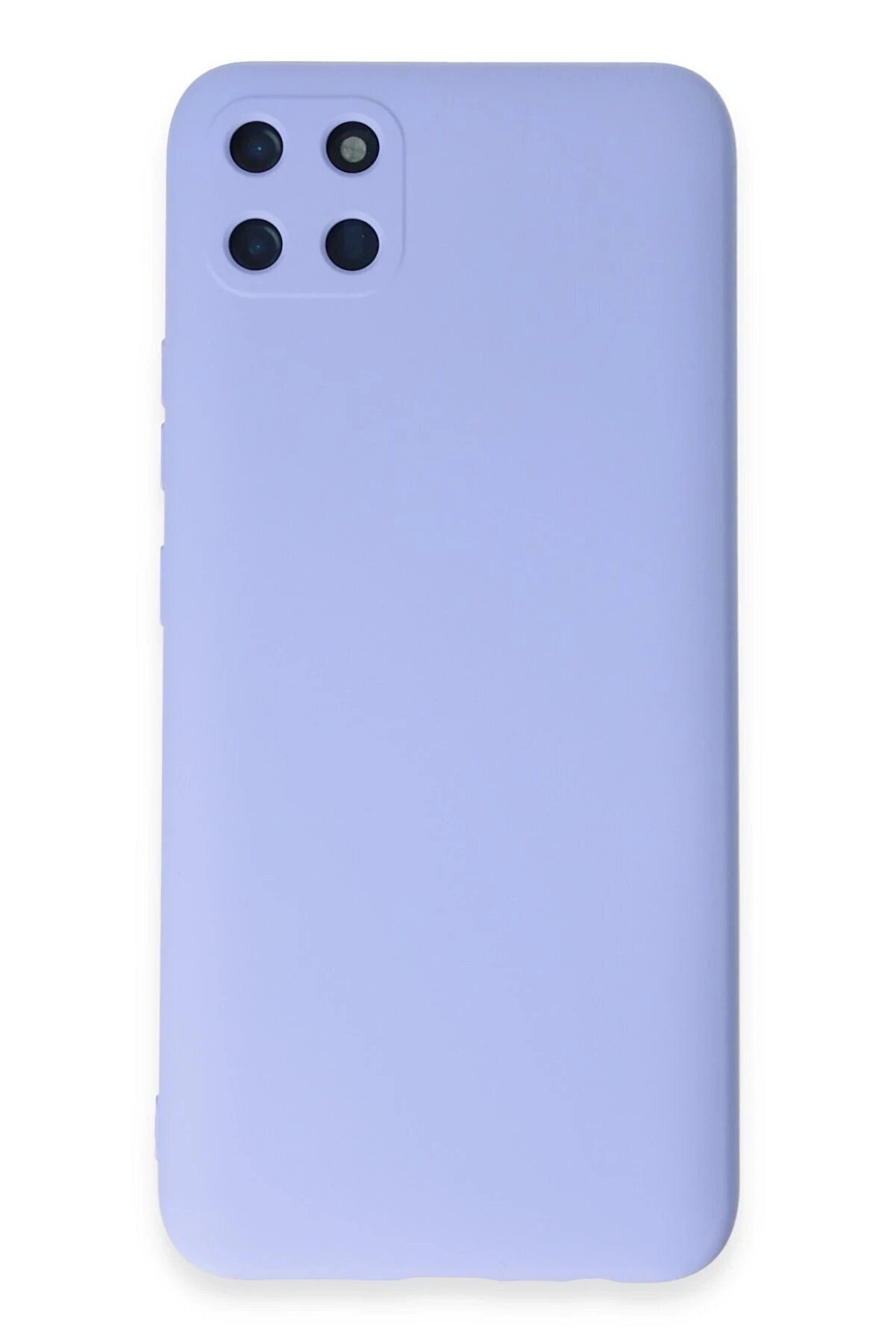 CepteToptan Realme C11 Kılıf Nano içi Kadife Silikon - Lila - DROPX5773-5169