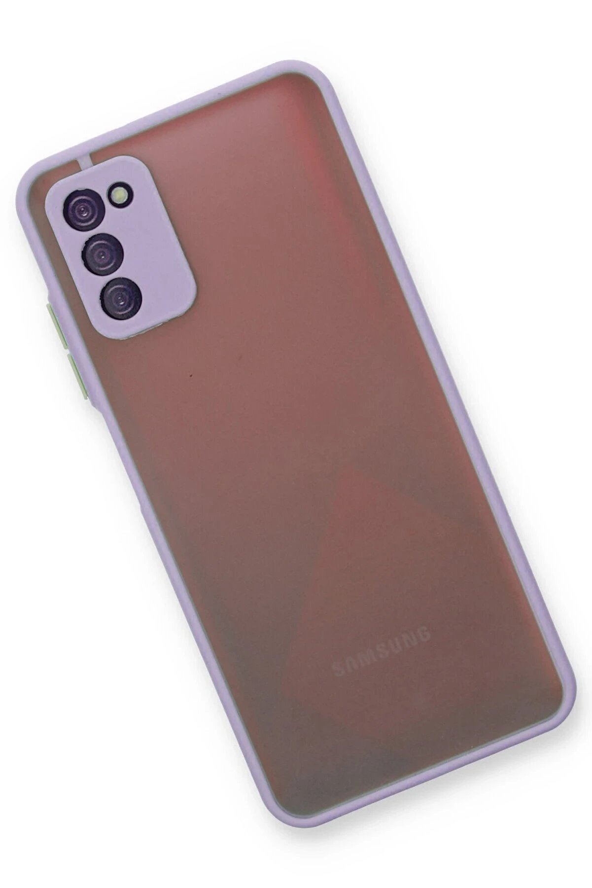 Samsung Galaxy A03S Kılıf Montreal Si̇li̇kon Kapak - Mor - Dropx5184-2741