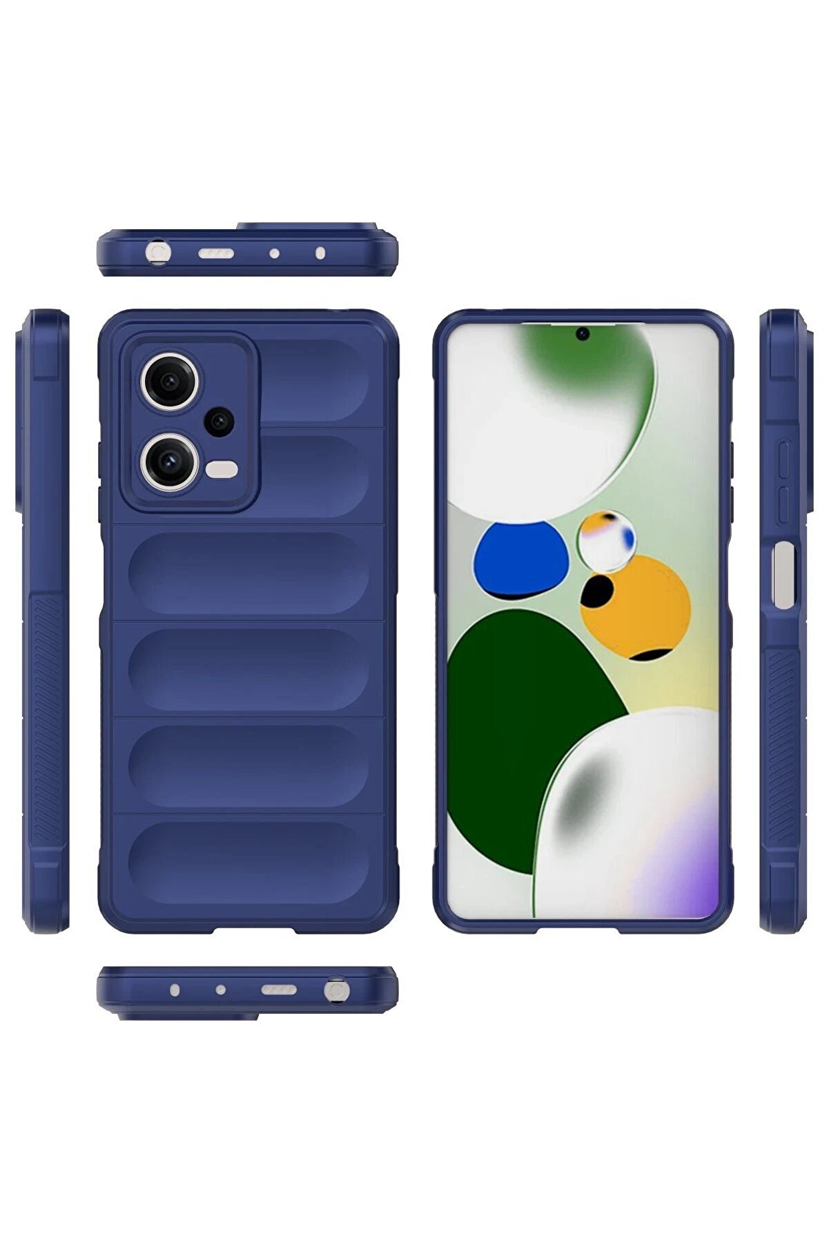 Xi̇aomi̇ Poco X5 5G Kılıf Opti̇mum Si̇li̇kon - Laci̇vert - Dropx2276-3040