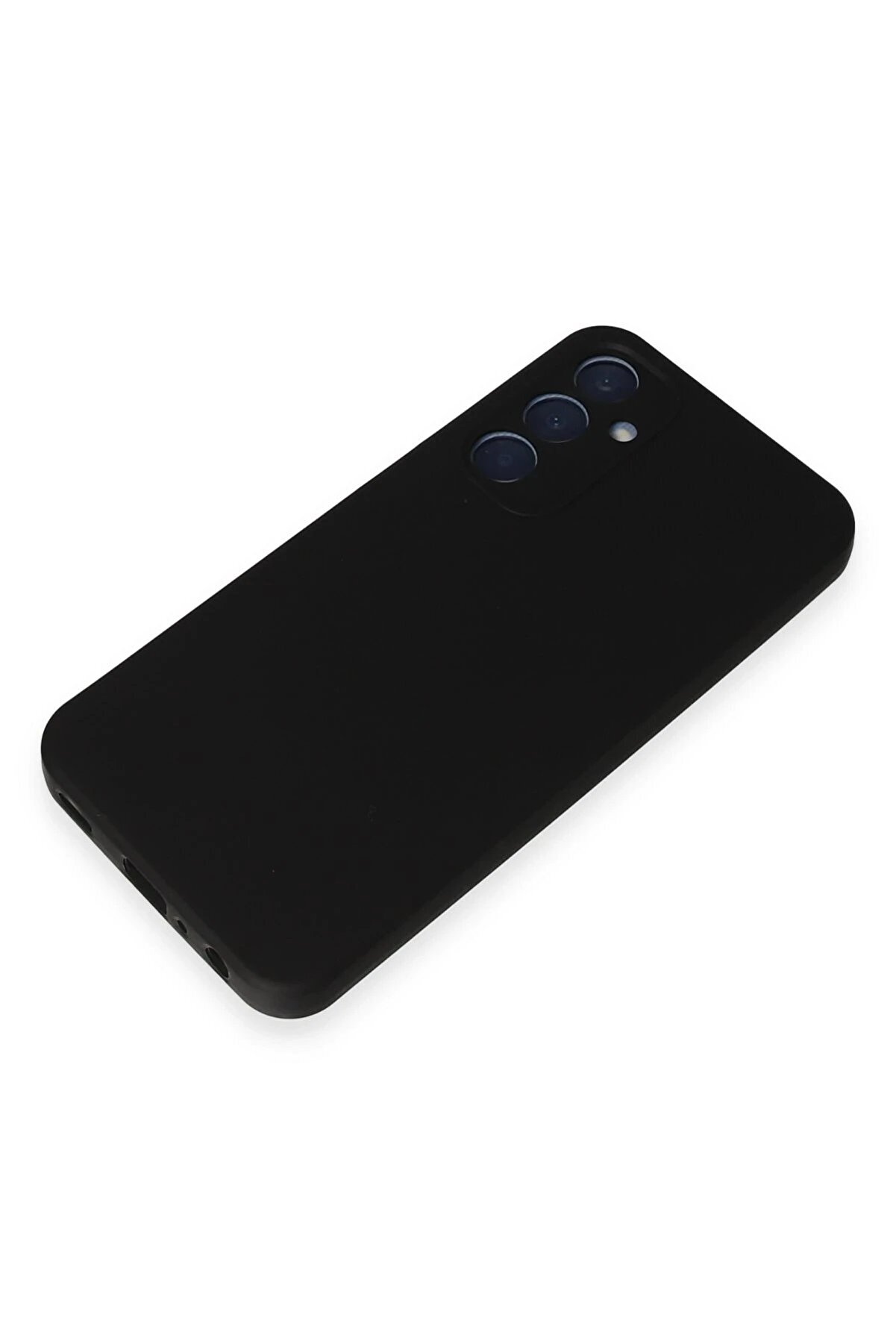 Samsung Galaxy A25 5G Kılıf Nano İ&ccedil;i̇ Kadi̇fe Si̇li̇kon - Si̇yah - Dropx6034-9074