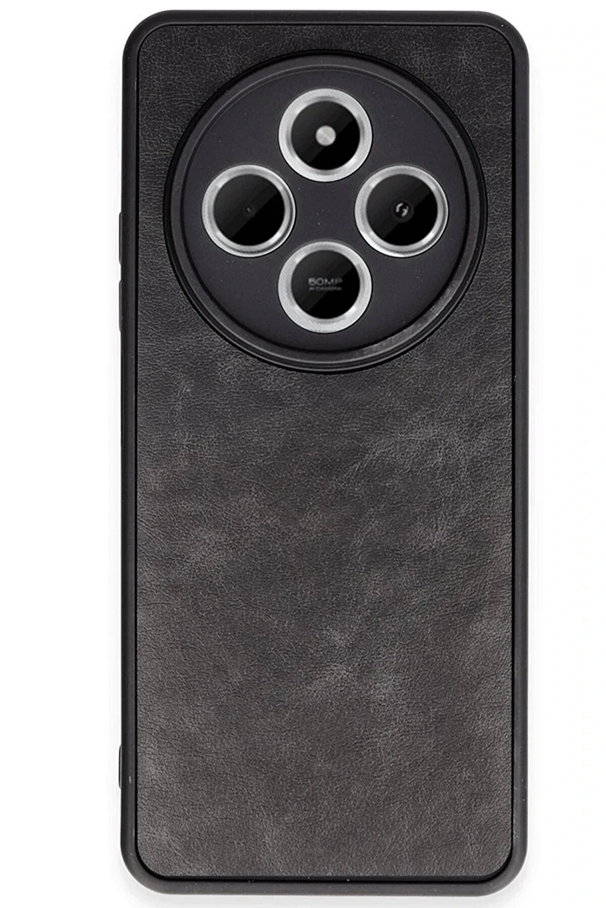 Xi̇aomi̇ Redmi̇ 14C Kılıf Aras Deri̇ Kapak - Si̇yah - Dropx4506-6295