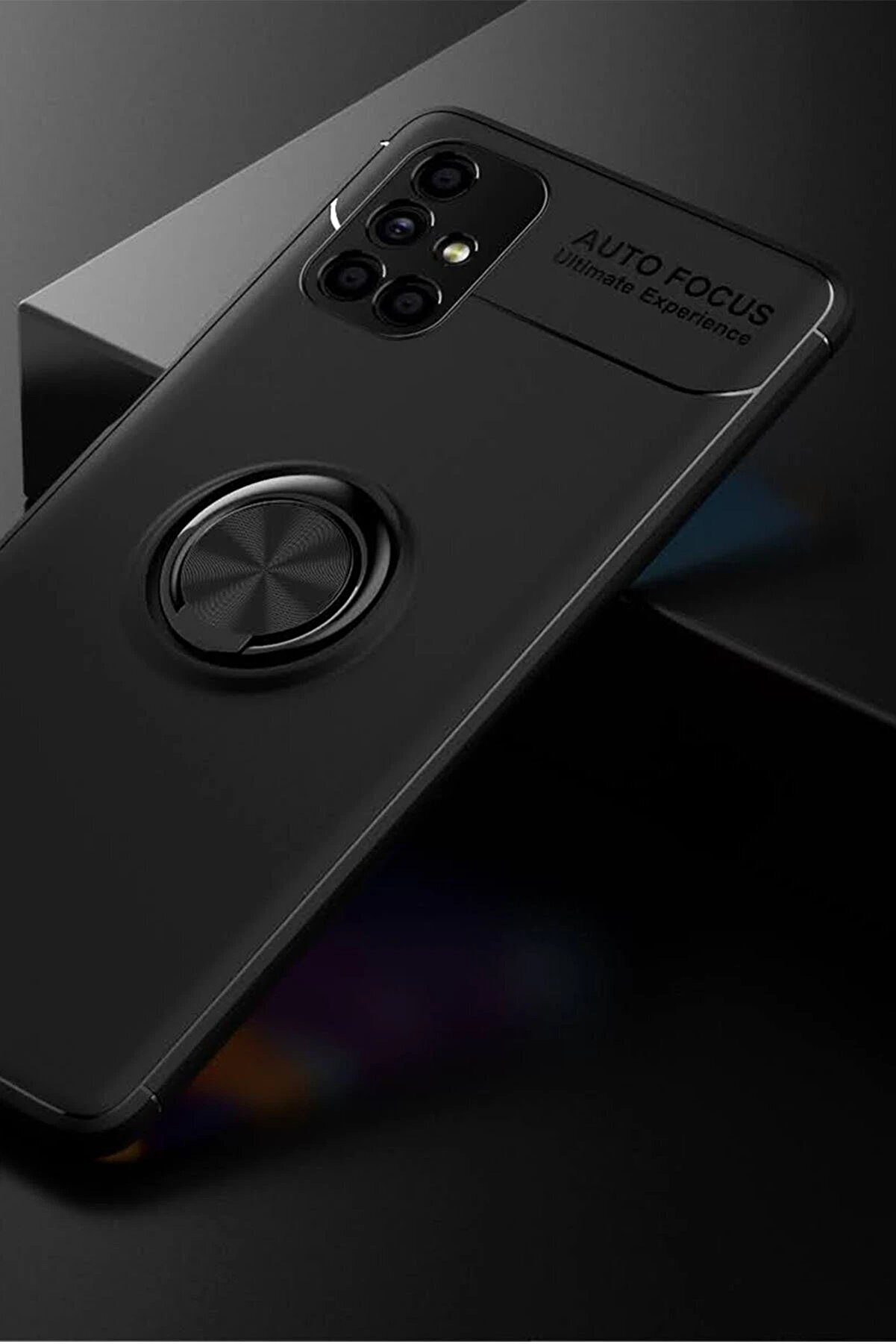 Samsung Galaxy M51 Kılıf Range Yüzüklü Si̇li̇kon - Si̇yah - Dropx7052-2333