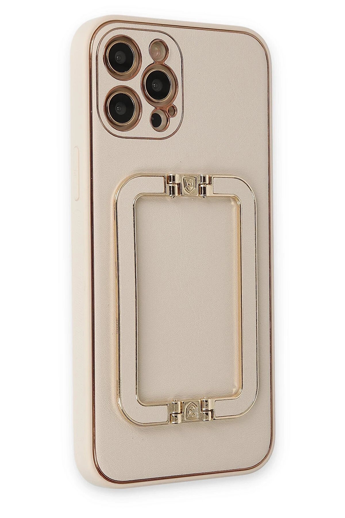 İphone 12 Pro Kılıf Coco Eli̇t Kapak - Gold - Dropx8114-9628