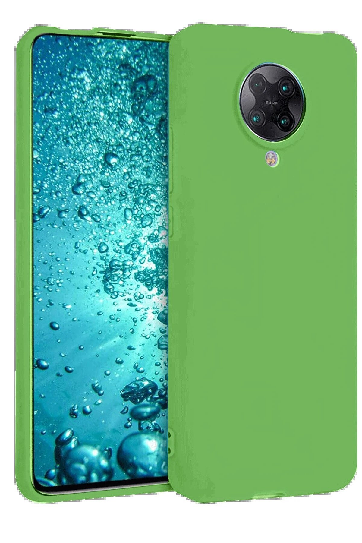 Xi̇aomi̇ Redmi̇ K30 Pro Kılıf Nano İçi̇ Kadi̇fe Si̇li̇kon - Yeşi̇l - Dropx9126-7744