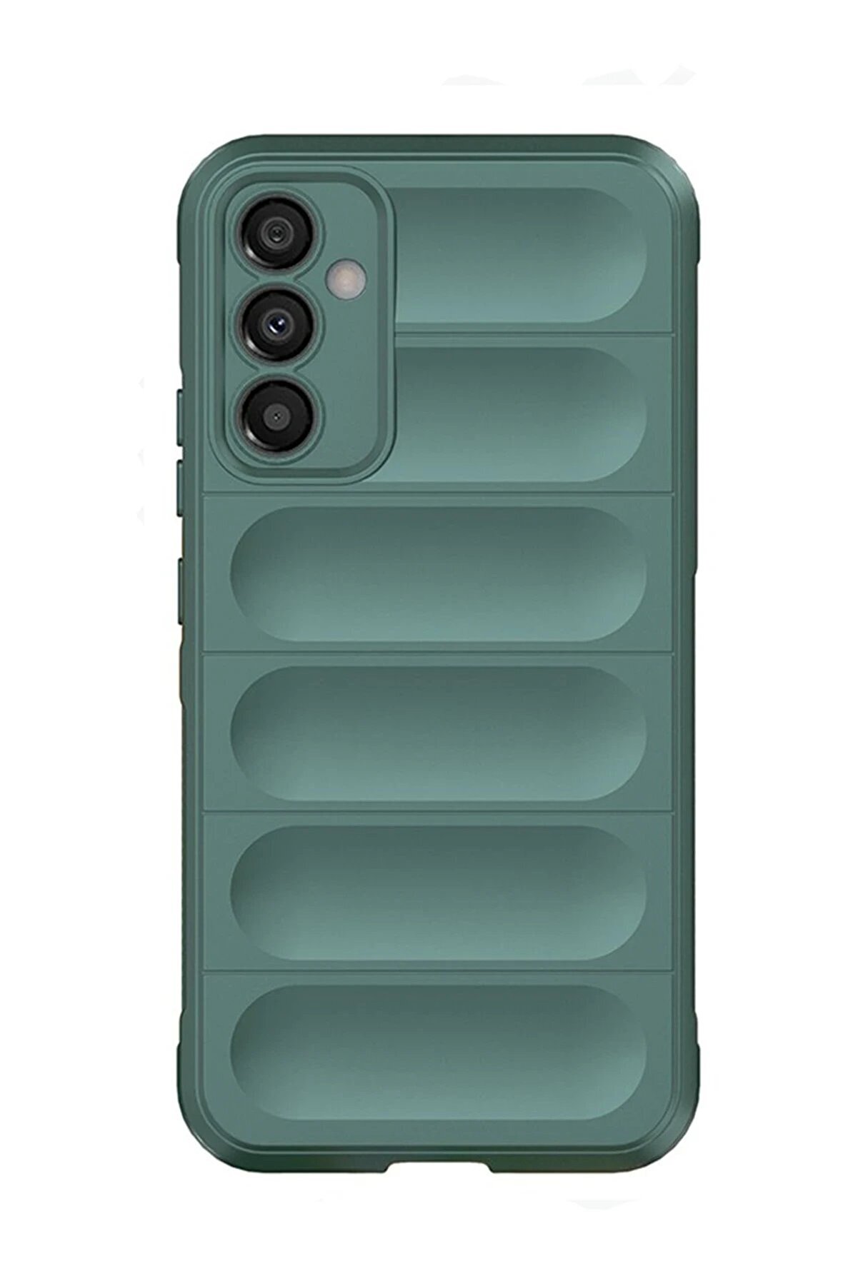 CepteToptan Samsung Galaxy A15 4G Kılıf Optimum Silikon - Koyu Yeşil - DROPX2237-8985