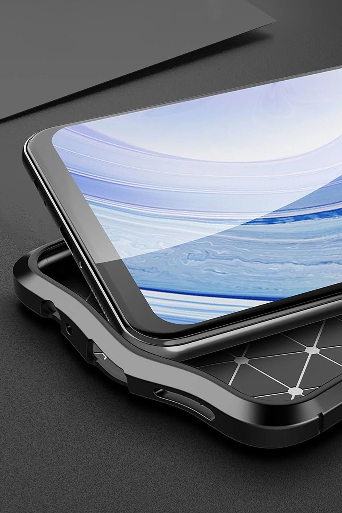 Xi̇aomi̇ Redmi̇ Note 9 Kılıf Auto Focus Kapak - Laci̇vert - Dropx2412-9735