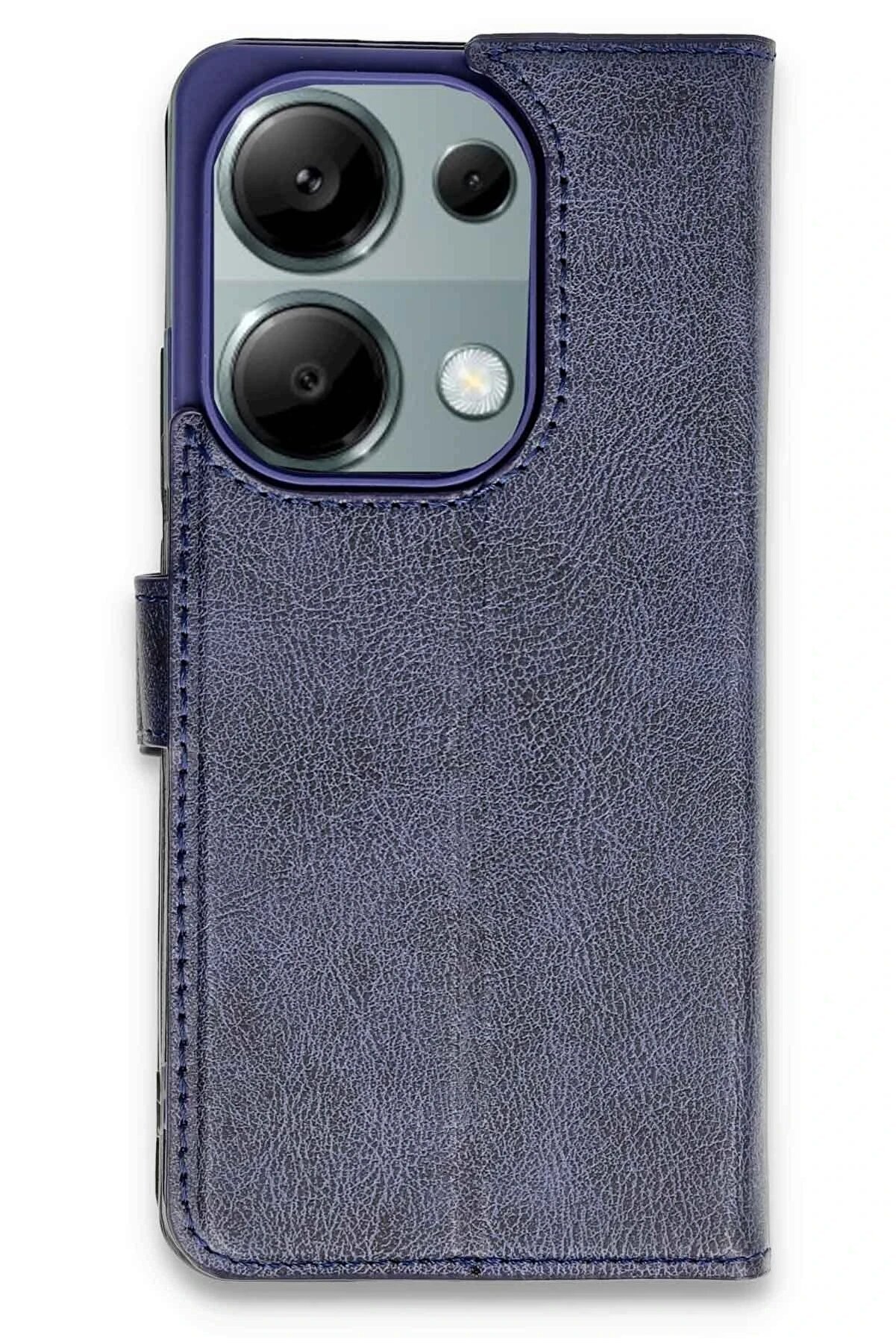 Xi̇aomi̇ Redmi̇ Note 13 Pro 4G Kılıf Trend S Plus Kapaklı Kılıf - Laci̇vert - Dropx1612-8903