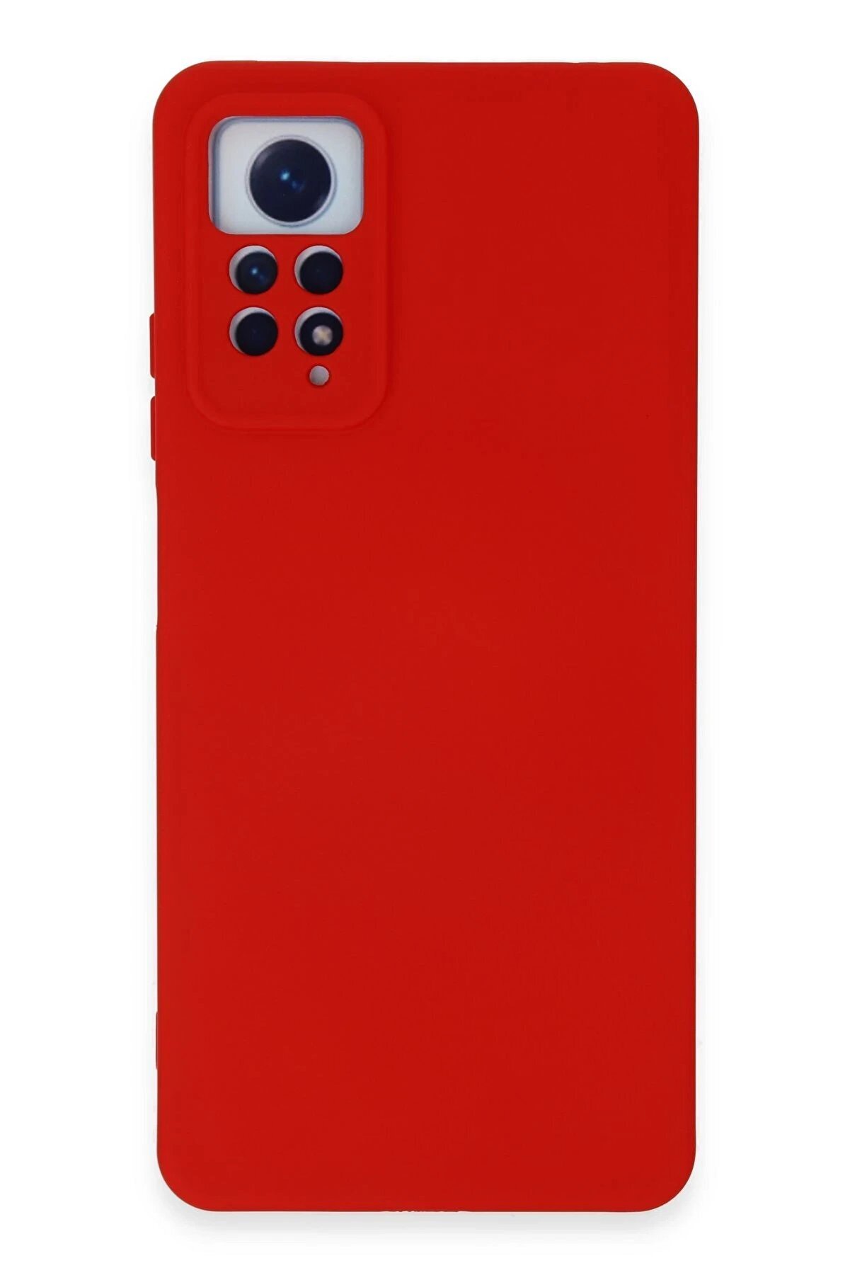 CepteToptan Xiaomi Redmi Note 12 Pro 4G Kılıf Nano içi Kadife Silikon - Kırmızı - DROPX4245-3321