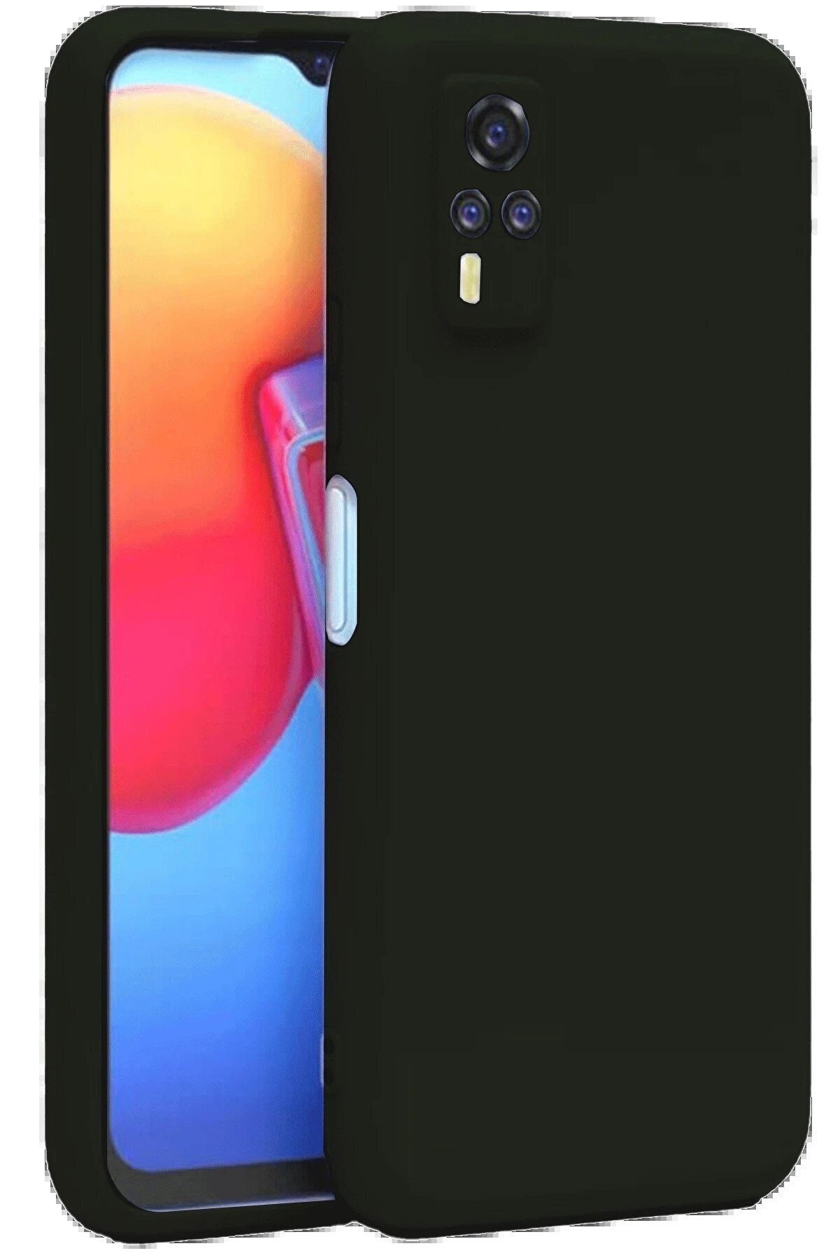 Vi̇vo Y53S Kılıf Nano İ&ccedil;i̇ Kadi̇fe Si̇li̇kon - Si̇yah - Dropx7541-4803