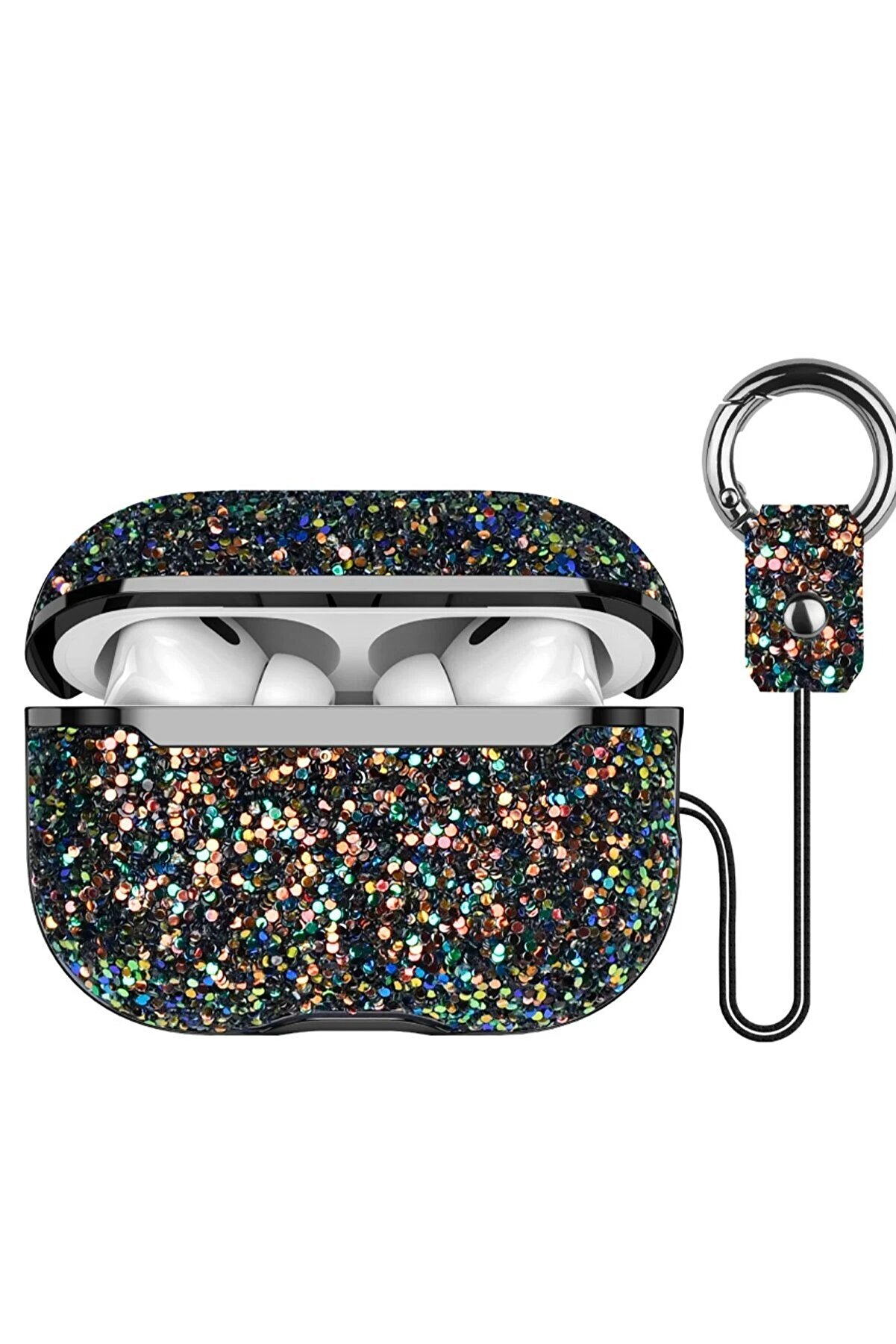 CepteToptan 3 (3.nesil) Bright Simli Kapak - Siyah - DROPX4605-6431