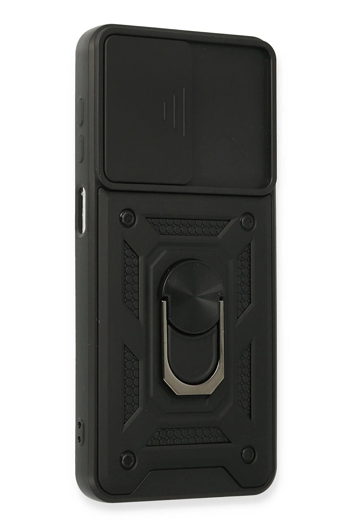 Samsung Galaxy A22 Kılıf Pars Lens Yüzüklü Si̇li̇kon - Si̇yah - Dropx2517-5382