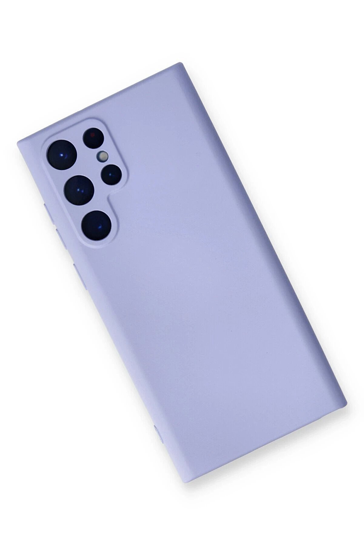 Samsung Galaxy S22 Ultra Kılıf Nano İçi̇ Kadi̇fe Si̇li̇kon - Li̇la - Dropx2318-3943