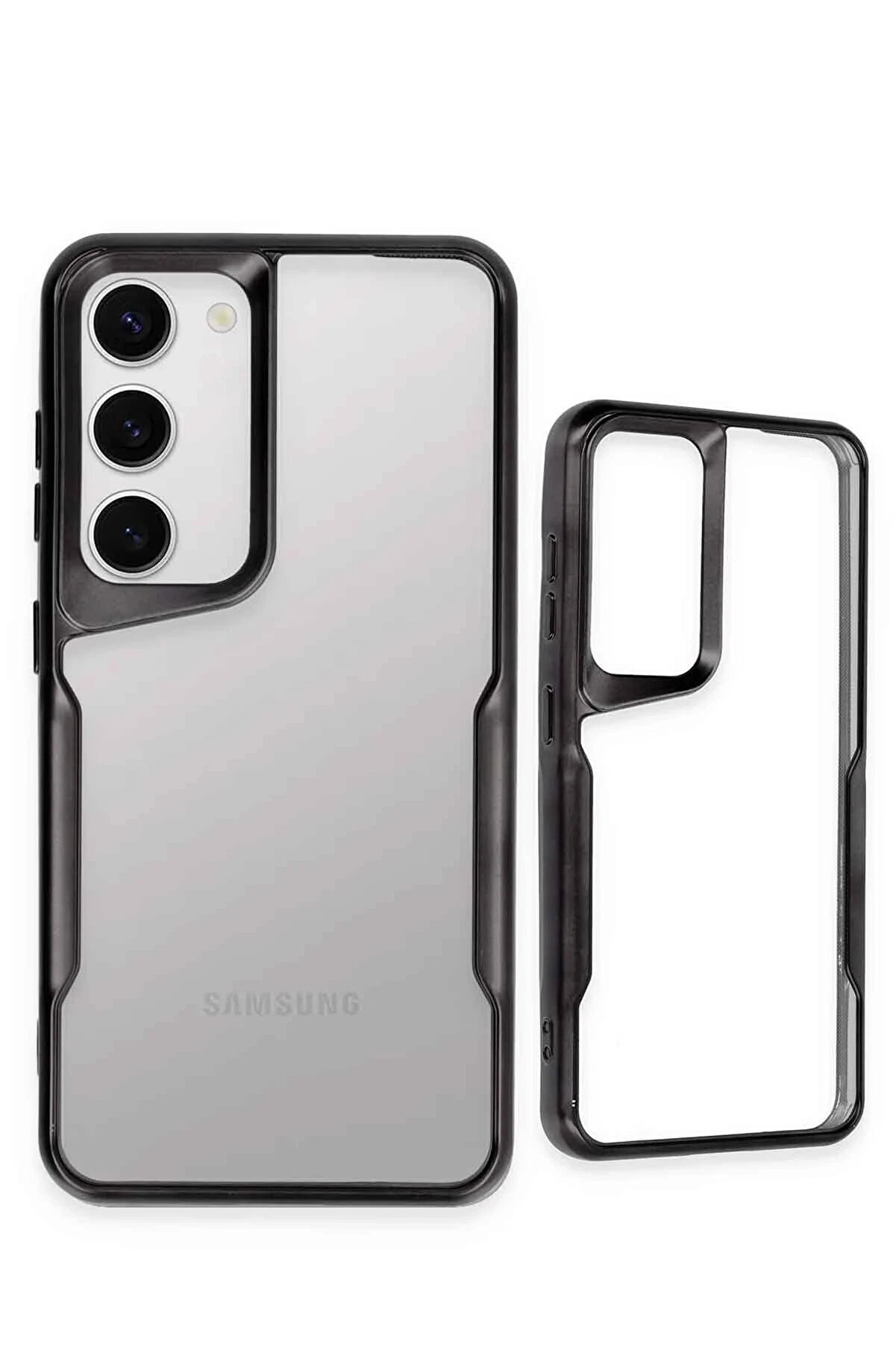 Samsung Galaxy S23 Kılıf Boyi̇ Si̇li̇kon Kapak - Si̇yah - Dropx2092-7381