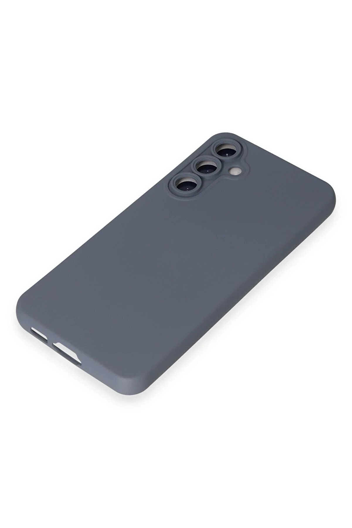 Samsung Galaxy S24 Kılıf Nano İ&ccedil;i̇ Kadi̇fe Si̇li̇kon - Gri̇ - Dropx9368-7126