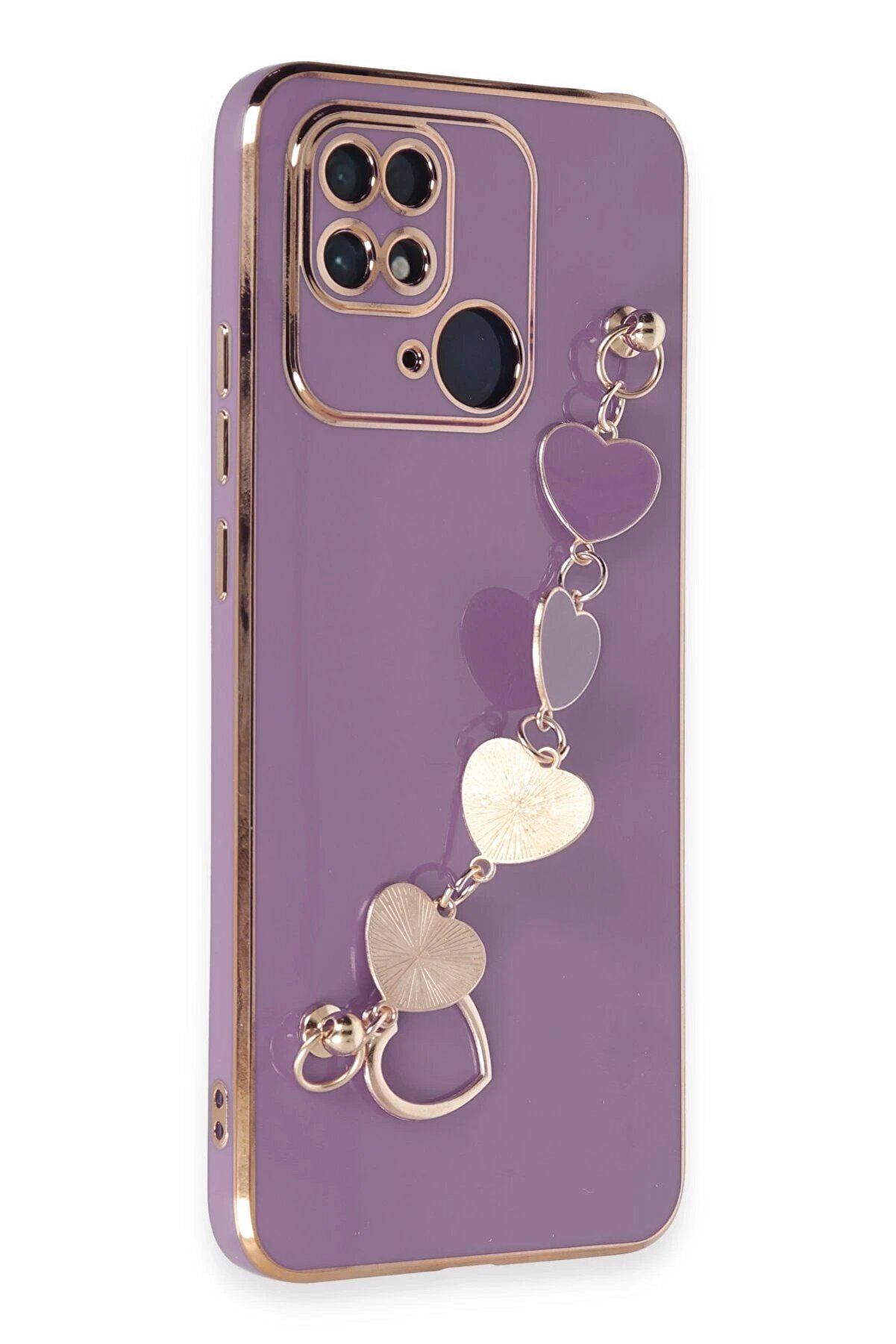 Xi̇aomi̇ Redmi̇ 10C Kılıf Esi̇la Si̇li̇kon - Mor - Dropx6375-4594