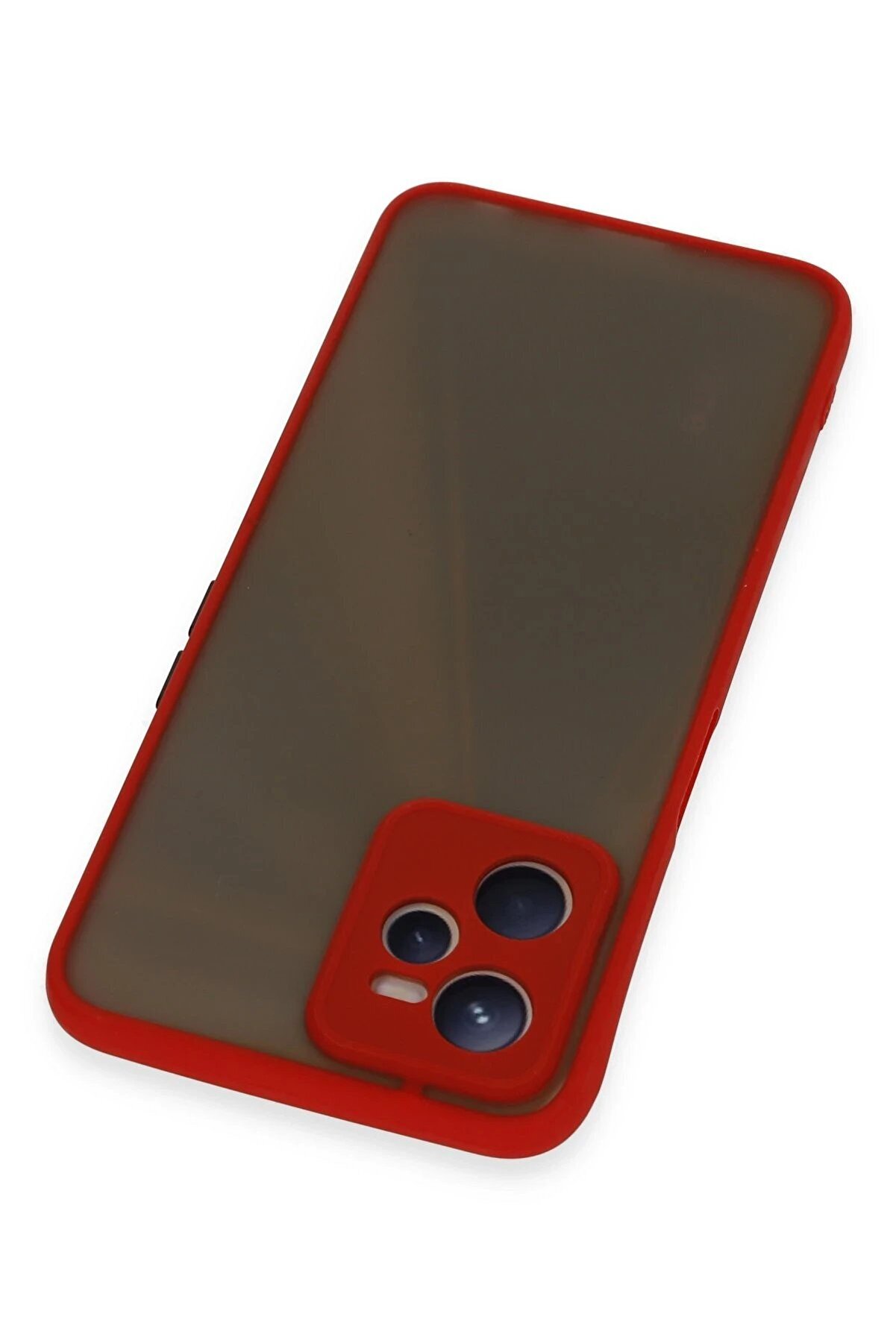 Realme C35 Kılıf Montreal Si̇li̇kon Kapak - Kırmızı - Dropx3015-8143