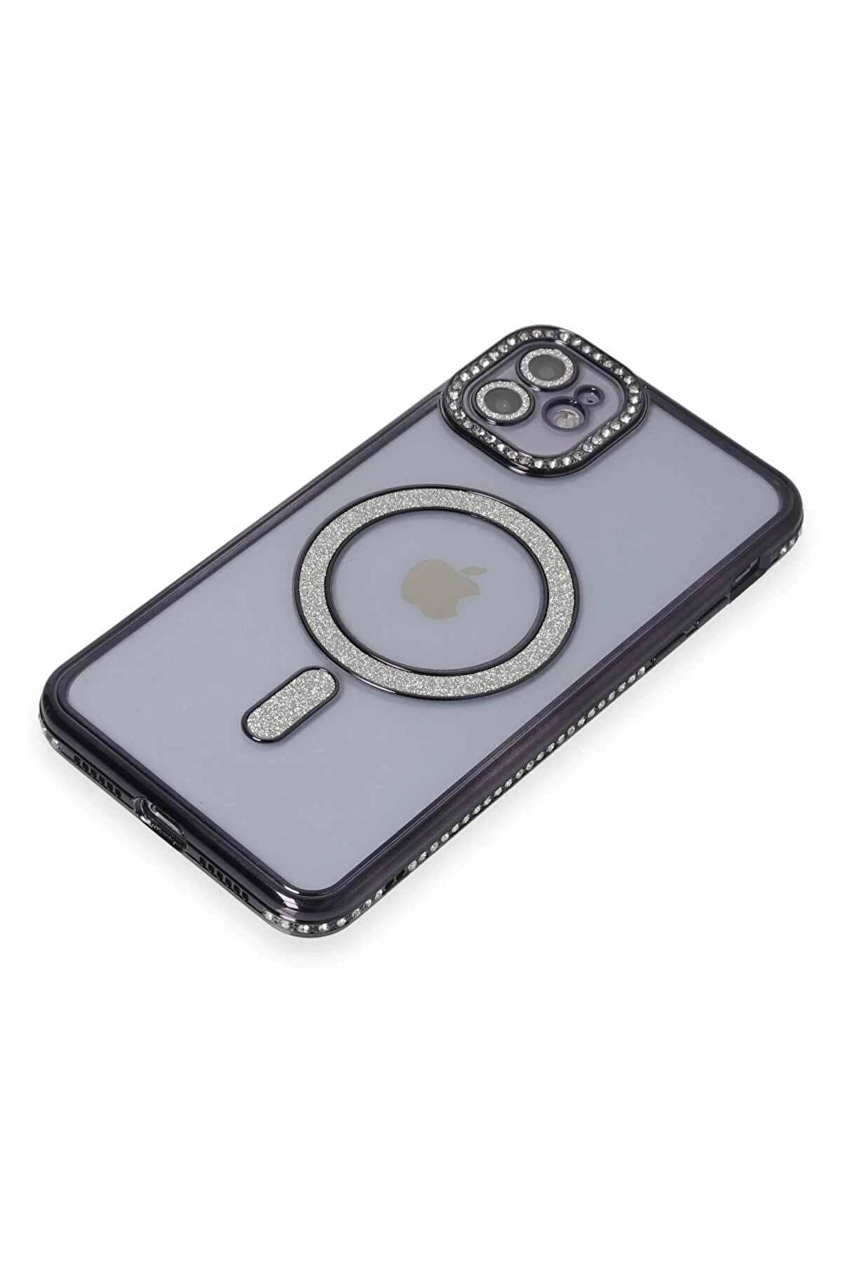 İphone 11 Kılıf Joke Si̇mli̇ Magneti̇csafe Kılıf - Si̇yah - Dropx4184-2179