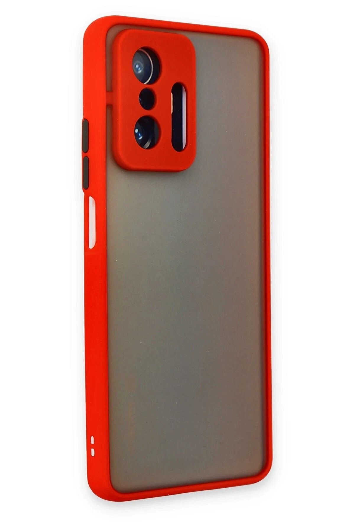 Xi̇aomi̇ Mi̇ 11T Pro Kılıf Montreal Si̇li̇kon Kapak - Kırmızı - Dropx3871-7768