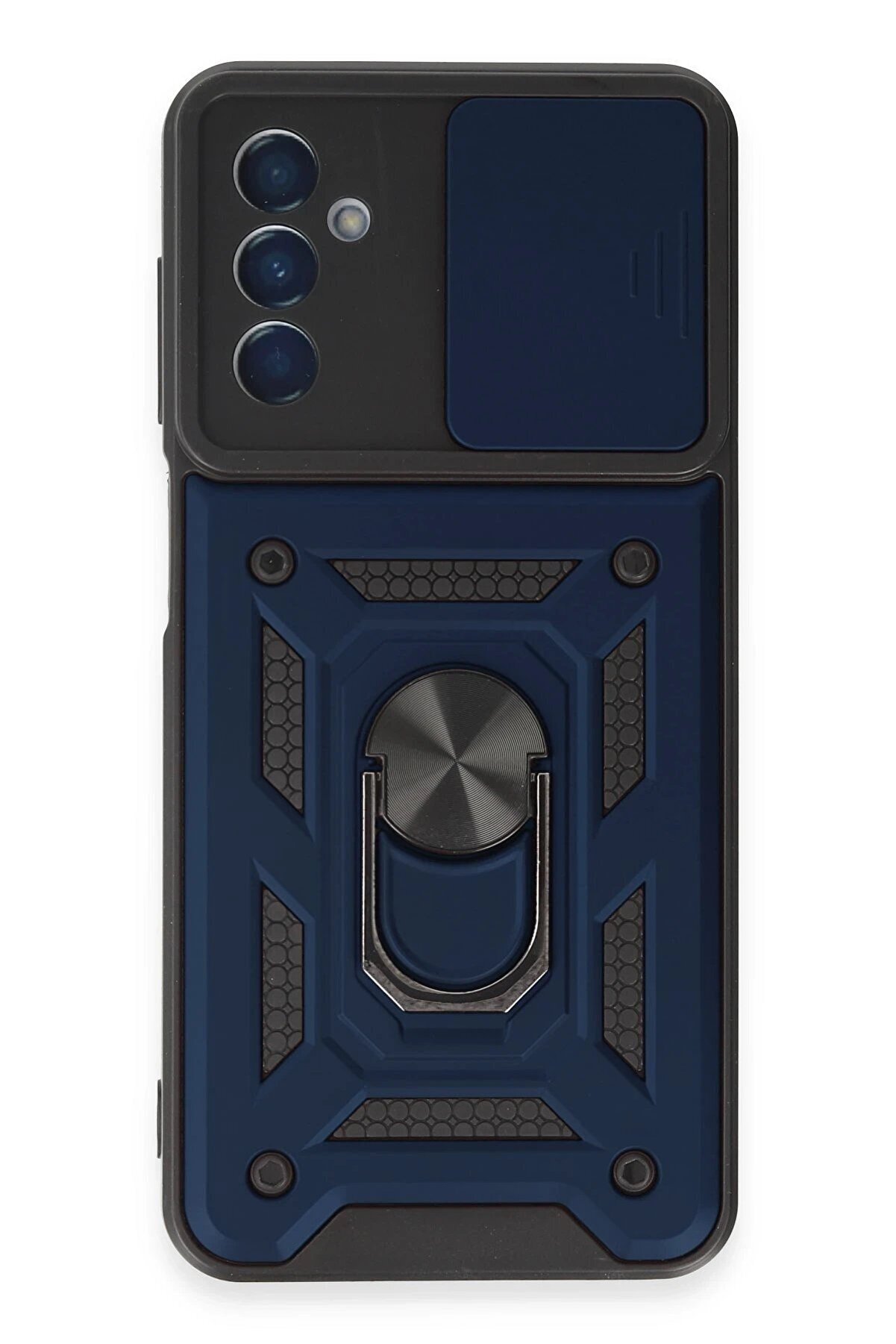 CepteToptan Samsung Galaxy A14 4G Kılıf Pars Lens Y&uuml;z&uuml;kl&uuml; Silikon - Lacivert - DROPX4286-1646