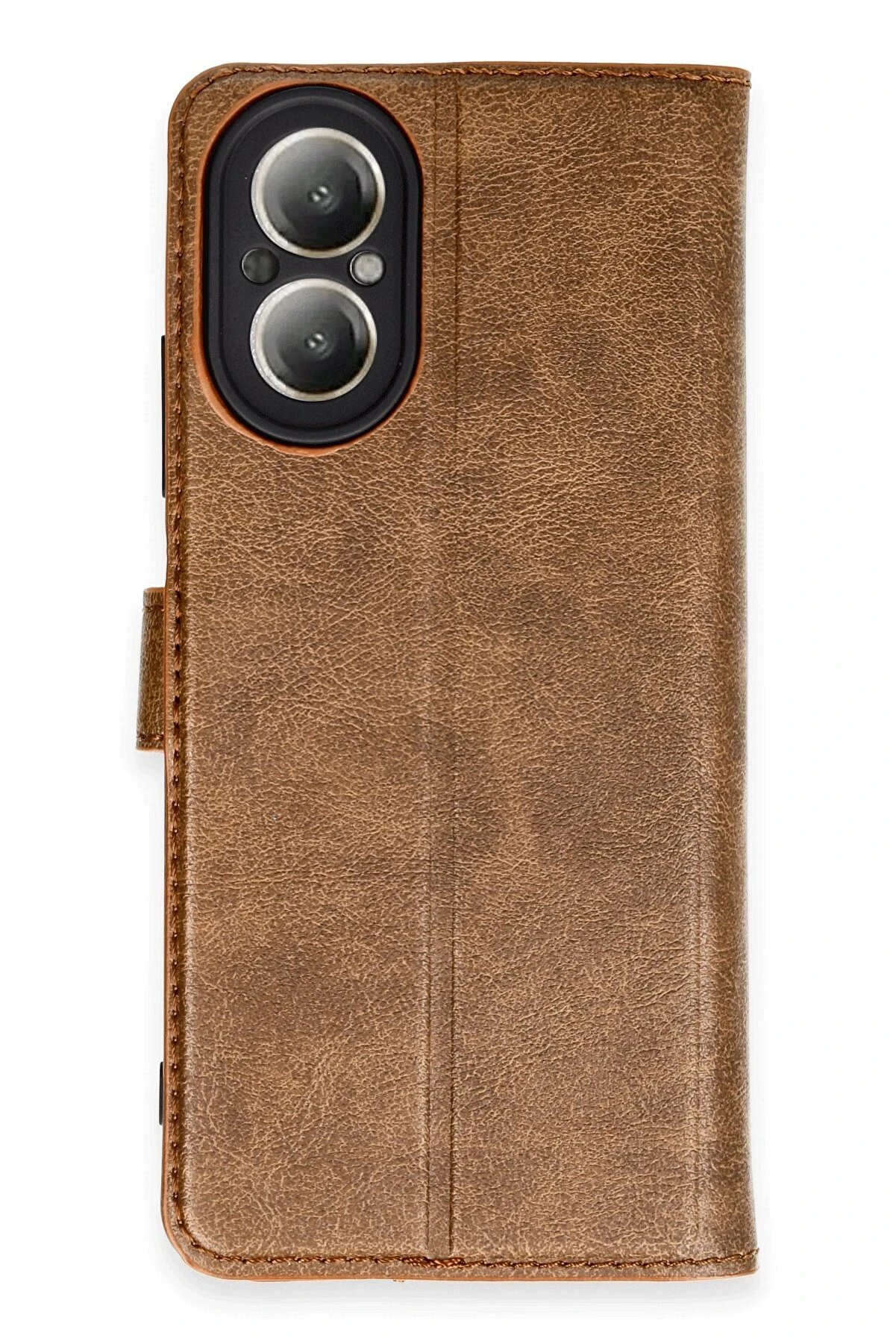 CepteToptan Realme 12 Lite Kılıf Trend S Plus Kapaklı Kılıf - Taba - DROPX1193-2600