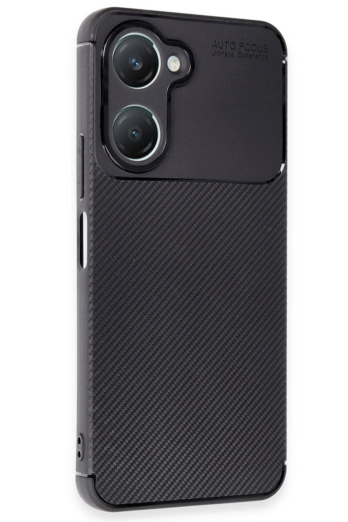 Vi̇vo Y18 Kılıf Auto Focus Karbon Kapak - Si̇yah - Dropx6234-7952