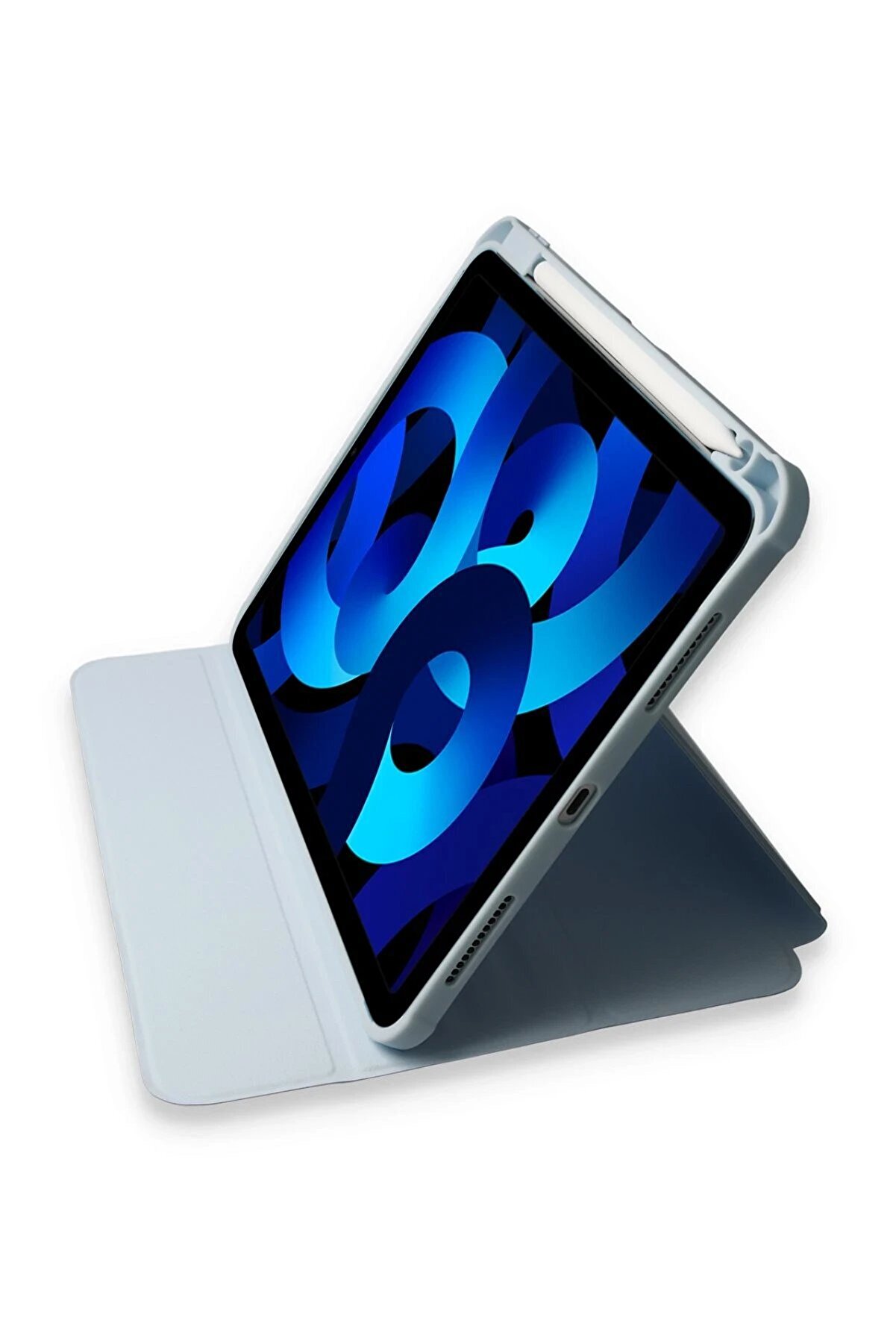 İpad 10.2 (7.Nesi̇l) Kılıf Starli̇ng 360 Kalemli̇kli̇ Tablet Kılıf - Mavi̇ - Dropx3669-7771