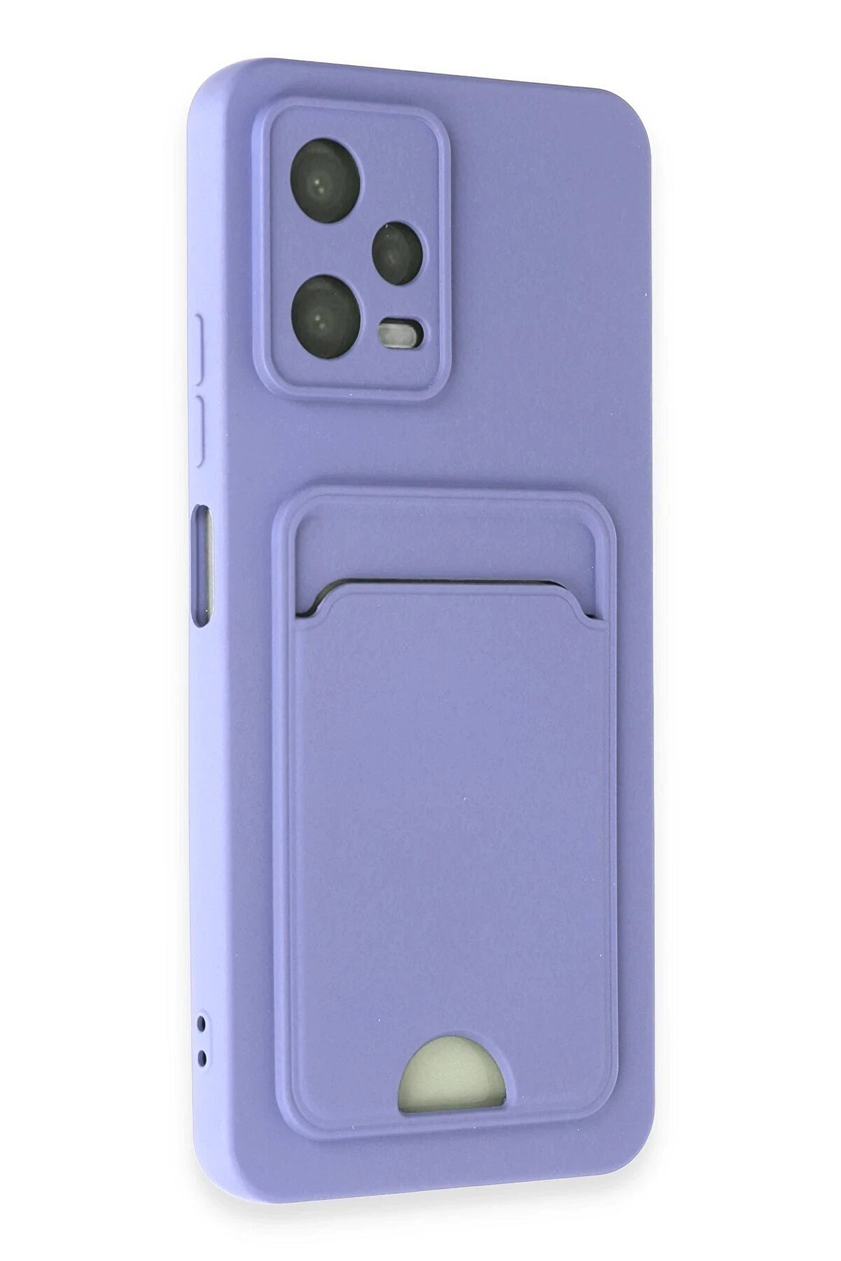 Xi̇aomi̇ Poco X5 5G Kılıf Kelvi̇n Kartvi̇zi̇tli̇ Si̇li̇kon - Li̇la - Dropx2590-2018