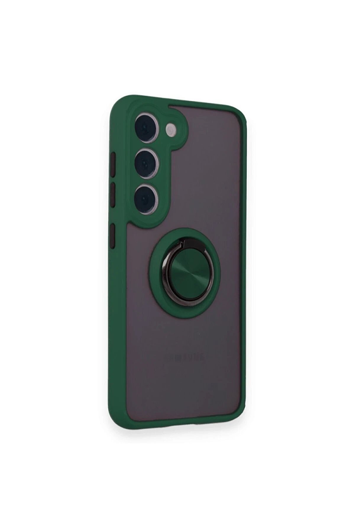 Samsung Galaxy M15 Kılıf Montreal Yüzüklü Si̇li̇kon Kapak - Yeşi̇l - Dropx5919-9432