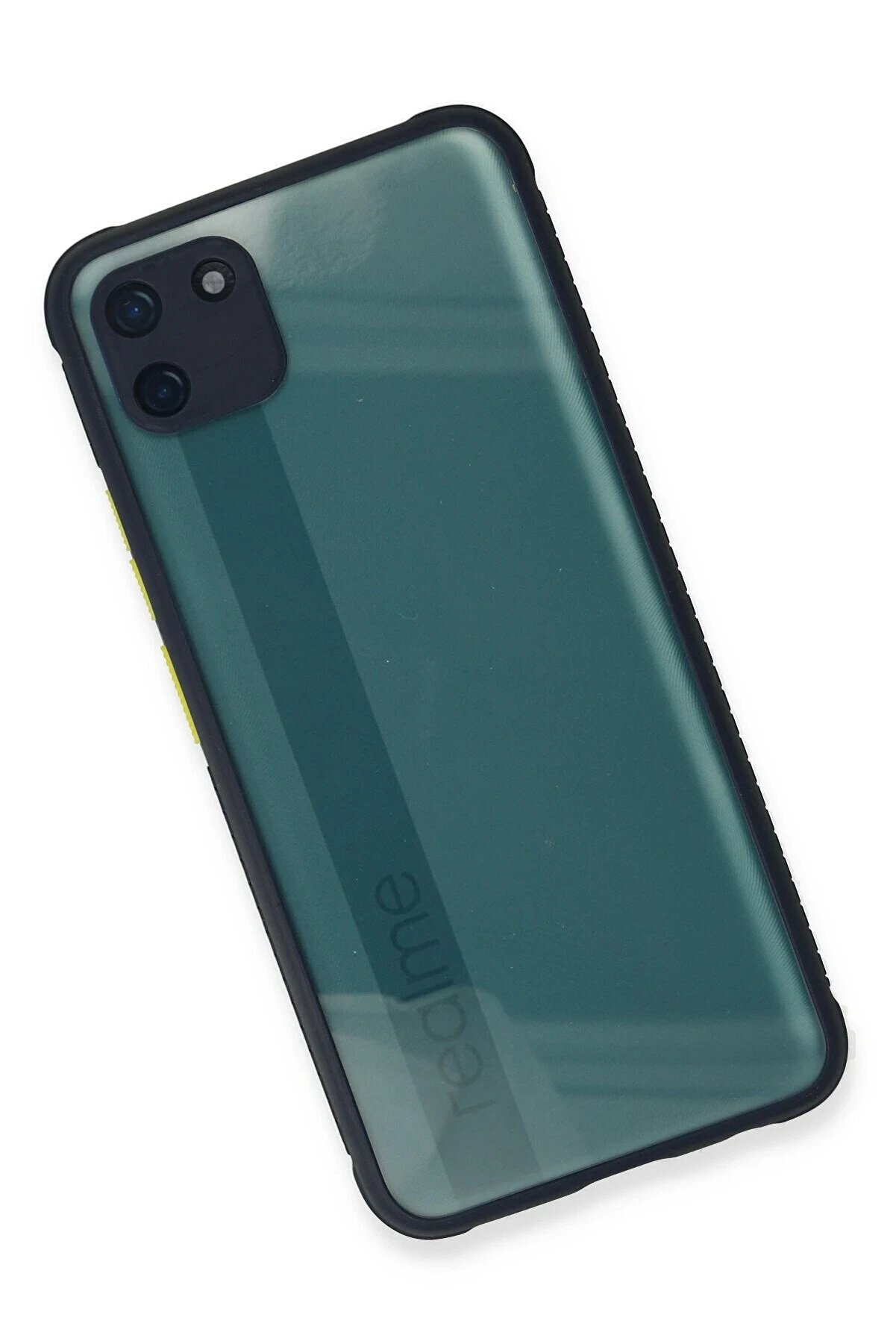 Realme C11 Kılıf Mi̇ami̇ Şeffaf Si̇li̇kon - Laci̇vert - Dropx7114-9118