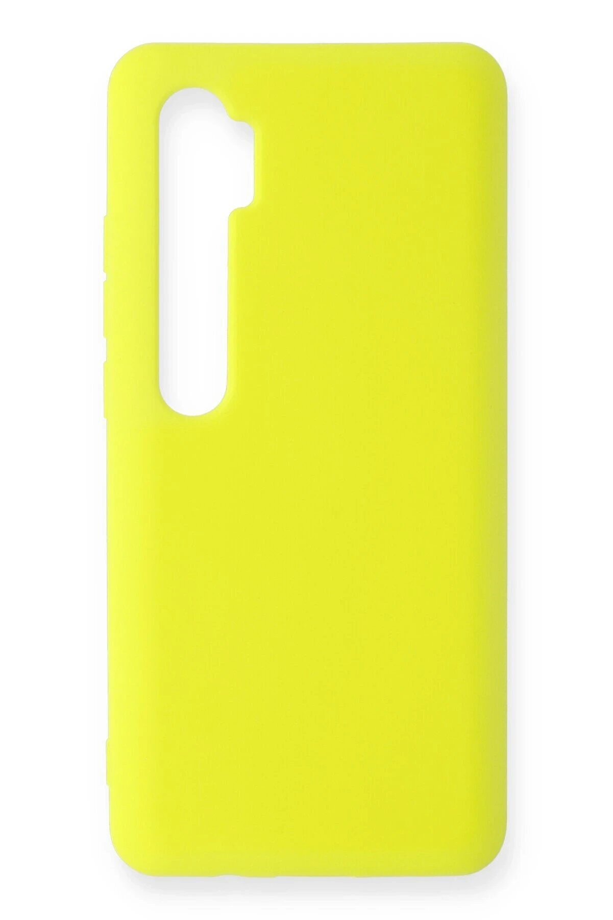 Xi̇aomi̇ Mi̇ Note 10 Li̇te Kılıf Nano İ&ccedil;i̇ Kadi̇fe Si̇li̇kon - Sarı - Dropx8640-4722