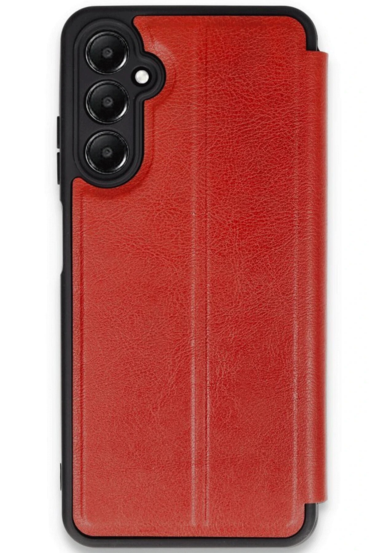 Samsung Galaxy A35 5G Kılıf Fli̇p Cover - Kırmızı - Dropx2899-5853