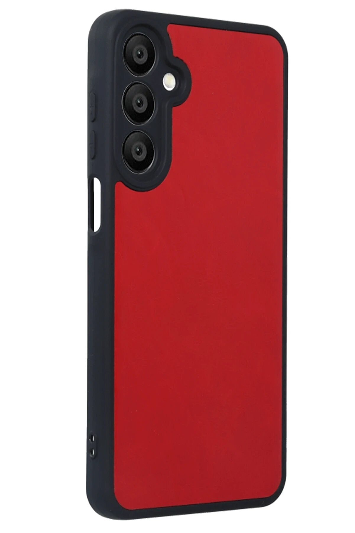 CepteToptan Samsung Galaxy A16 5G Kılıf Aras Deri Kapak - Kırmızı - DROPX9550-9128