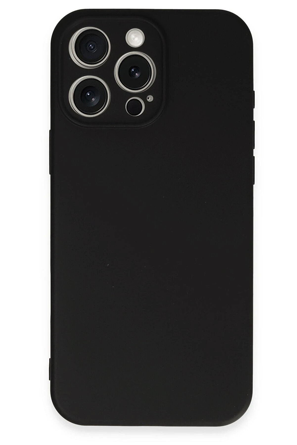 İphone 16 Pro Kılıf Fi̇rst Si̇li̇kon - Si̇yah - Dropx2861-3679