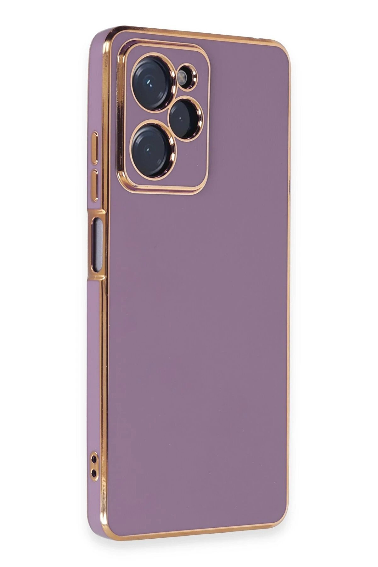 Xi̇aomi̇ Poco X5 Pro 5G Kılıf Volet Si̇li̇kon - Mor - Dropx3011-3173